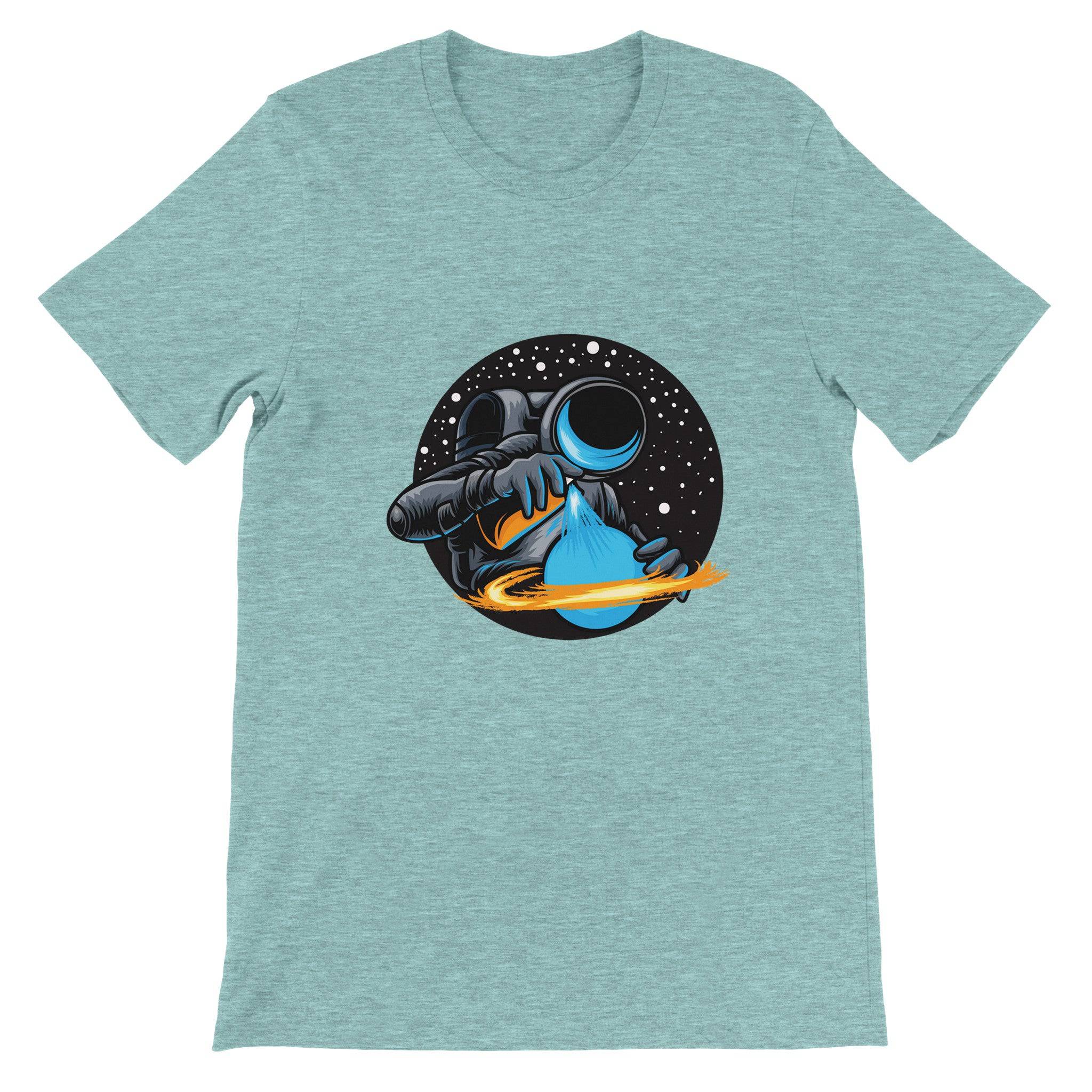 Budget Unisex Crewneck T-shirt/Astronaut-Spray - Enet Images