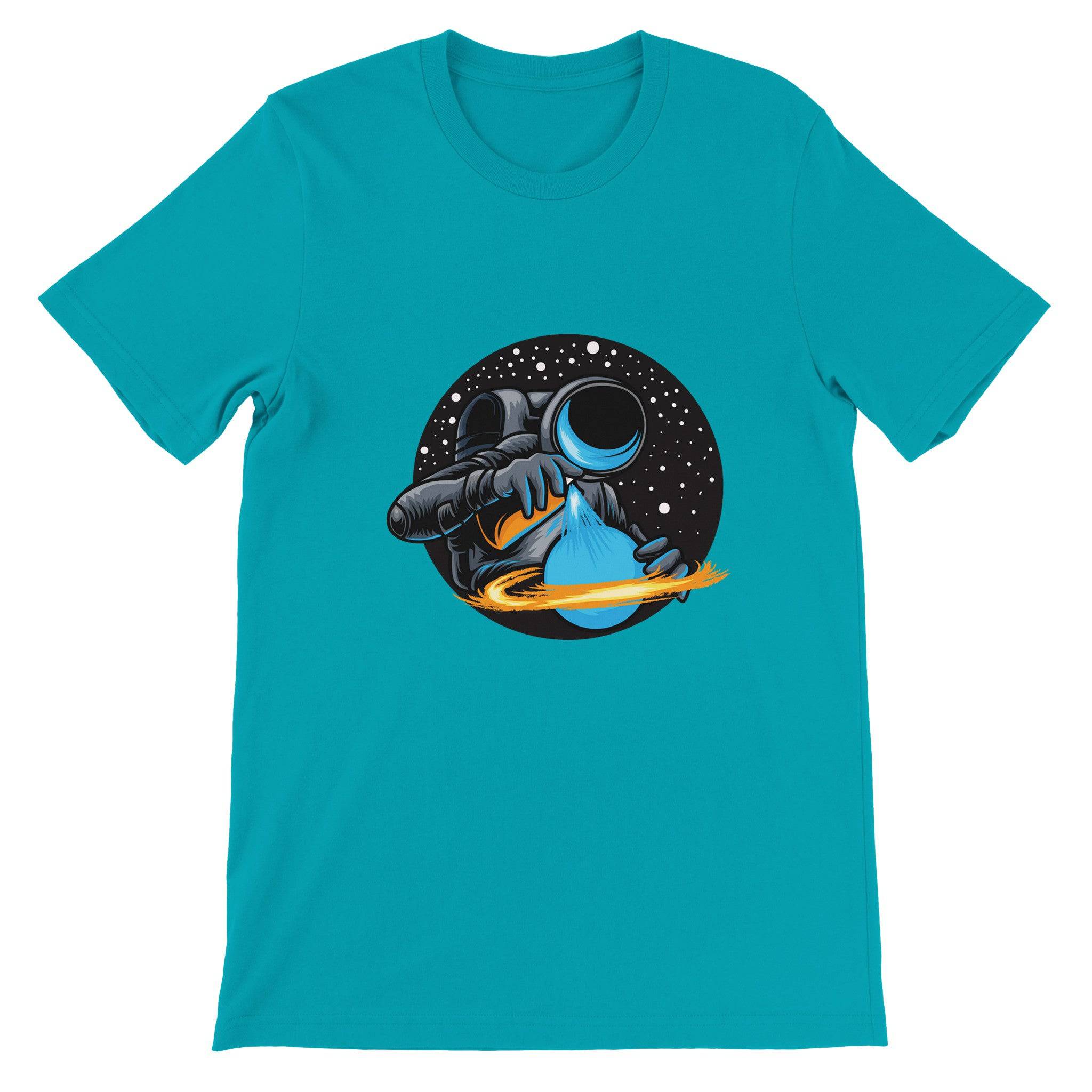 Budget Unisex Crewneck T-shirt/Astronaut-Spray - Enet Images