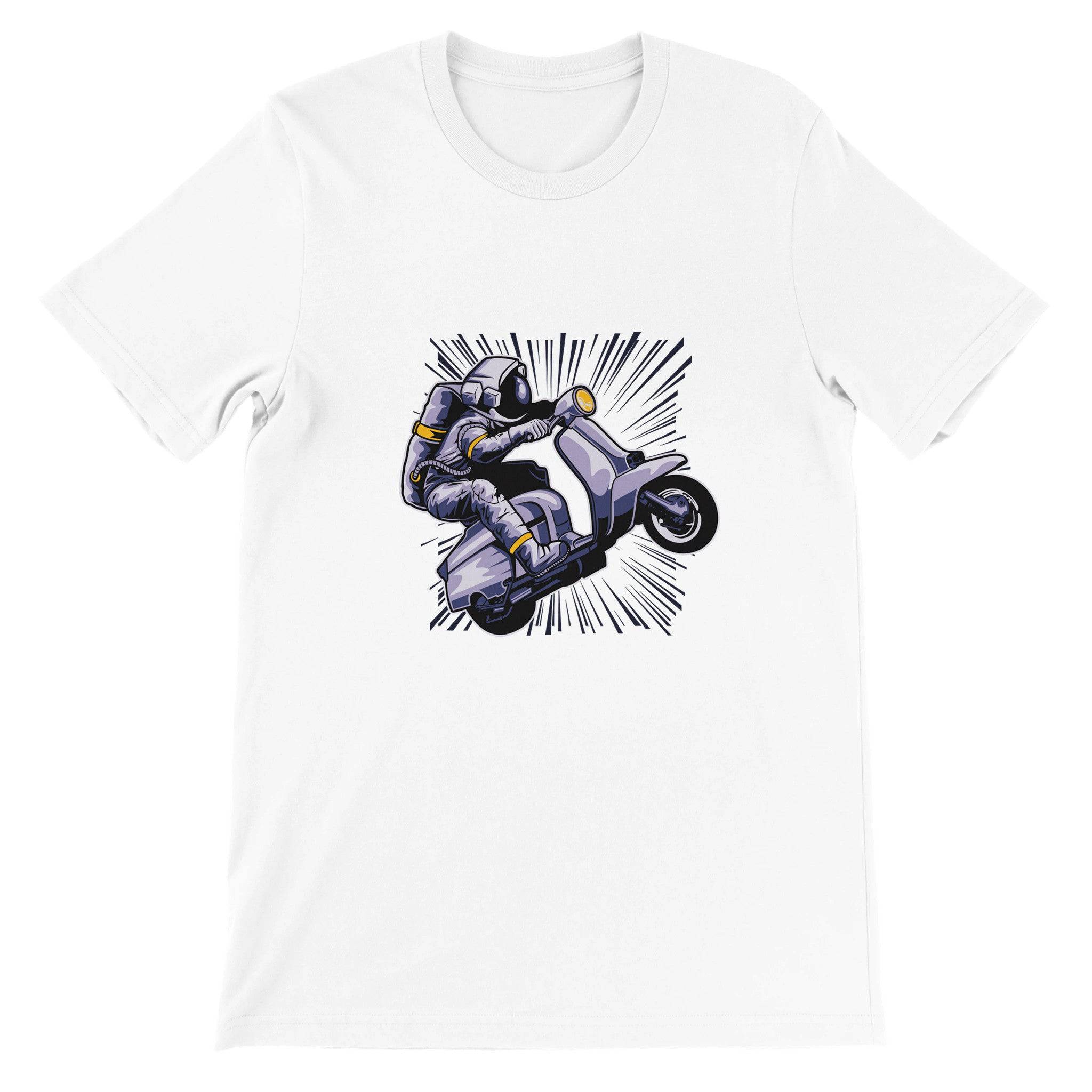 Budget Unisex Crewneck T-shirt/Astronaut-Vespa - Enet Images
