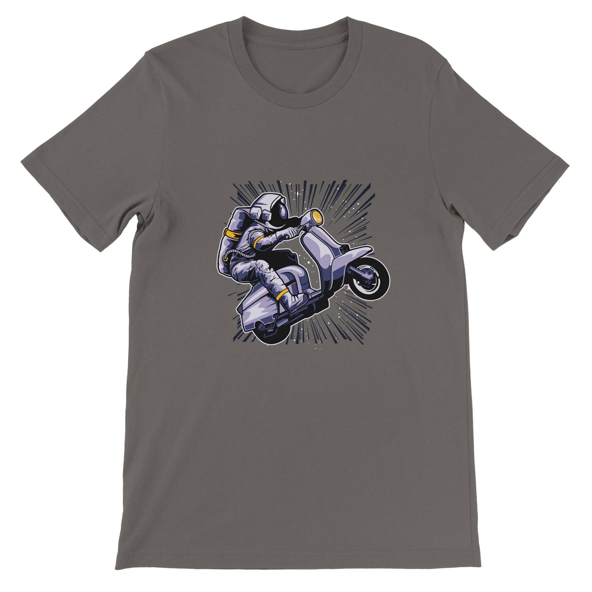 Budget Unisex Crewneck T-shirt/Astronaut-Vespa - Enet Images