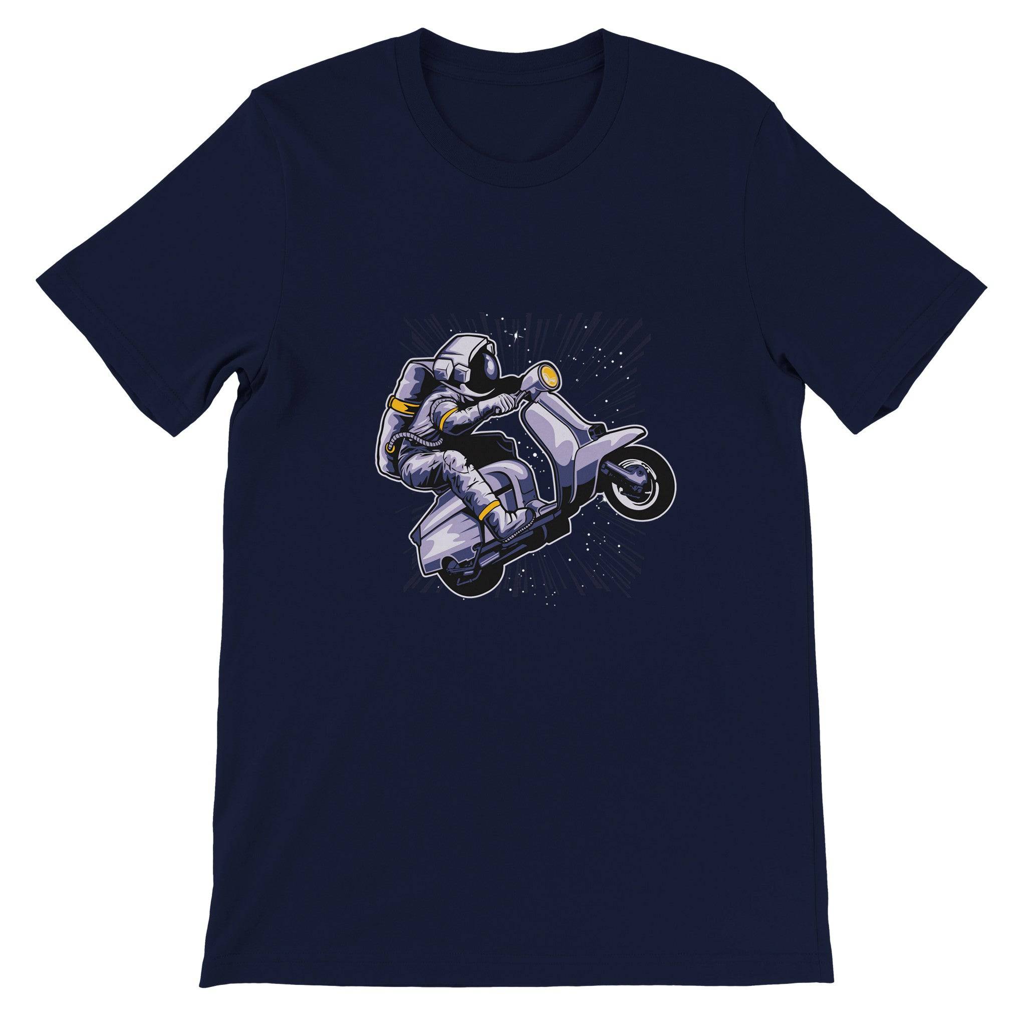 Budget Unisex Crewneck T-shirt/Astronaut-Vespa - Enet Images