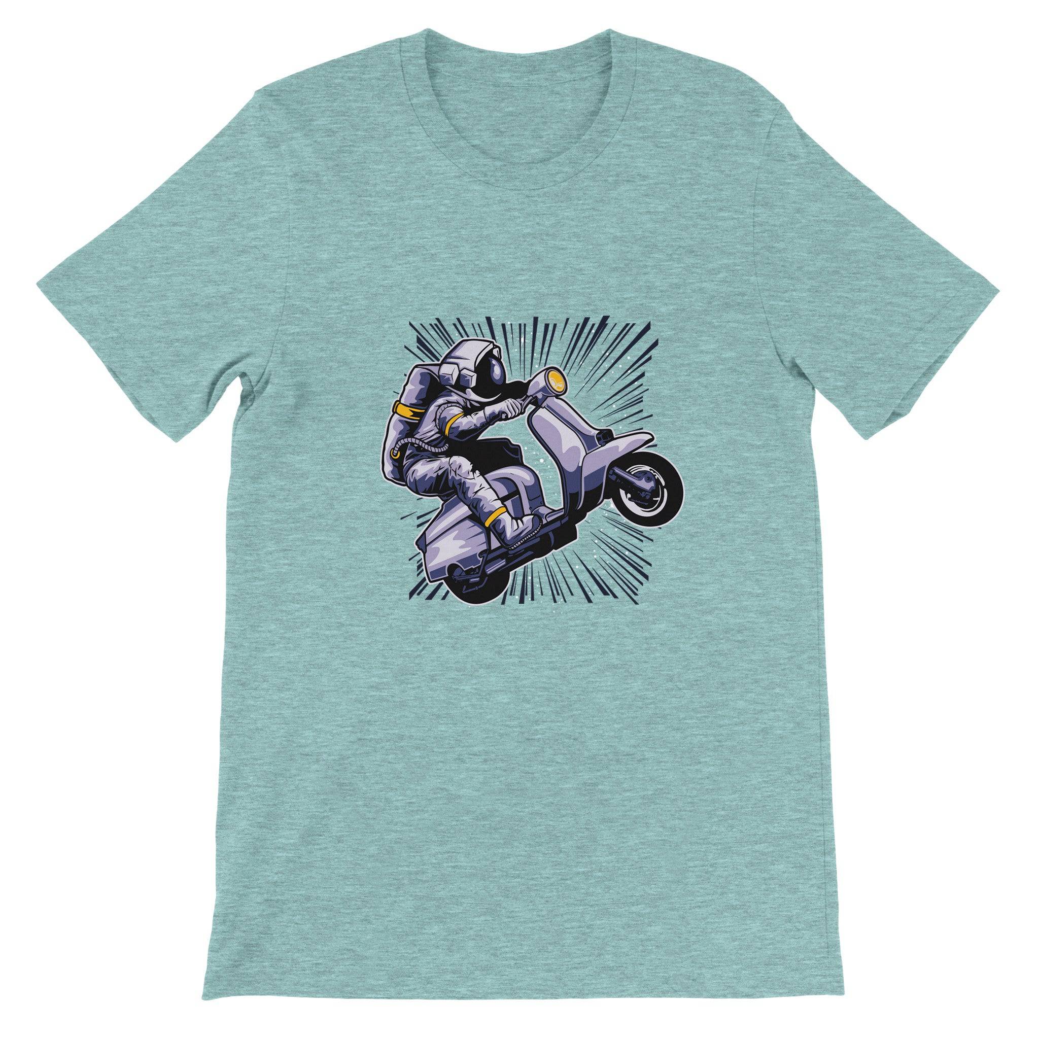 Budget Unisex Crewneck T-shirt/Astronaut-Vespa - Enet Images