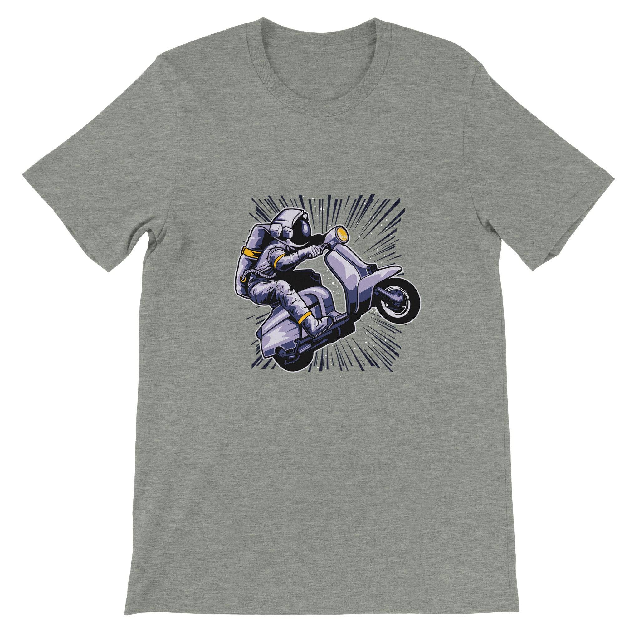 Budget Unisex Crewneck T-shirt/Astronaut-Vespa - Enet Images