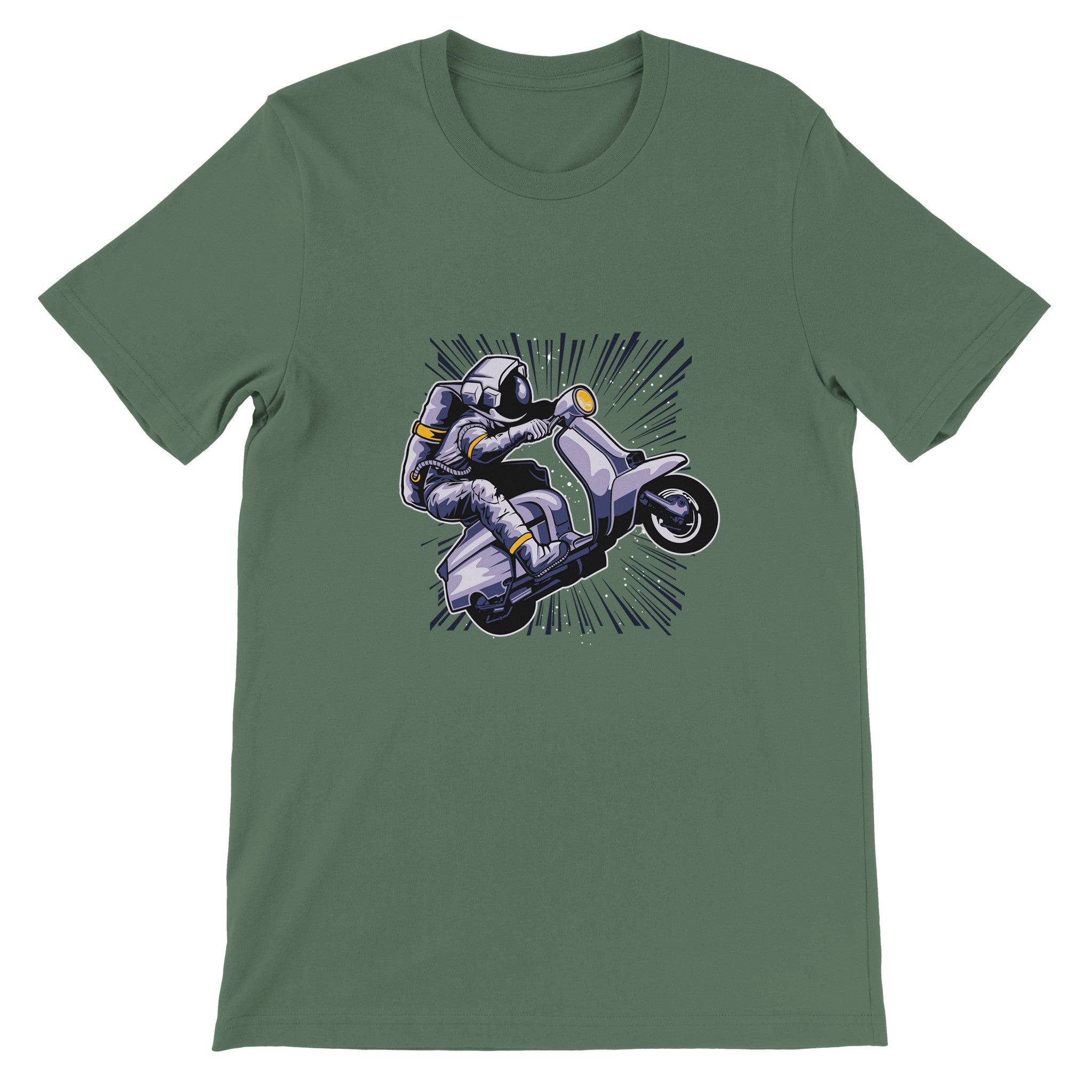 Budget Unisex Crewneck T-shirt/Astronaut-Vespa - Enet Images