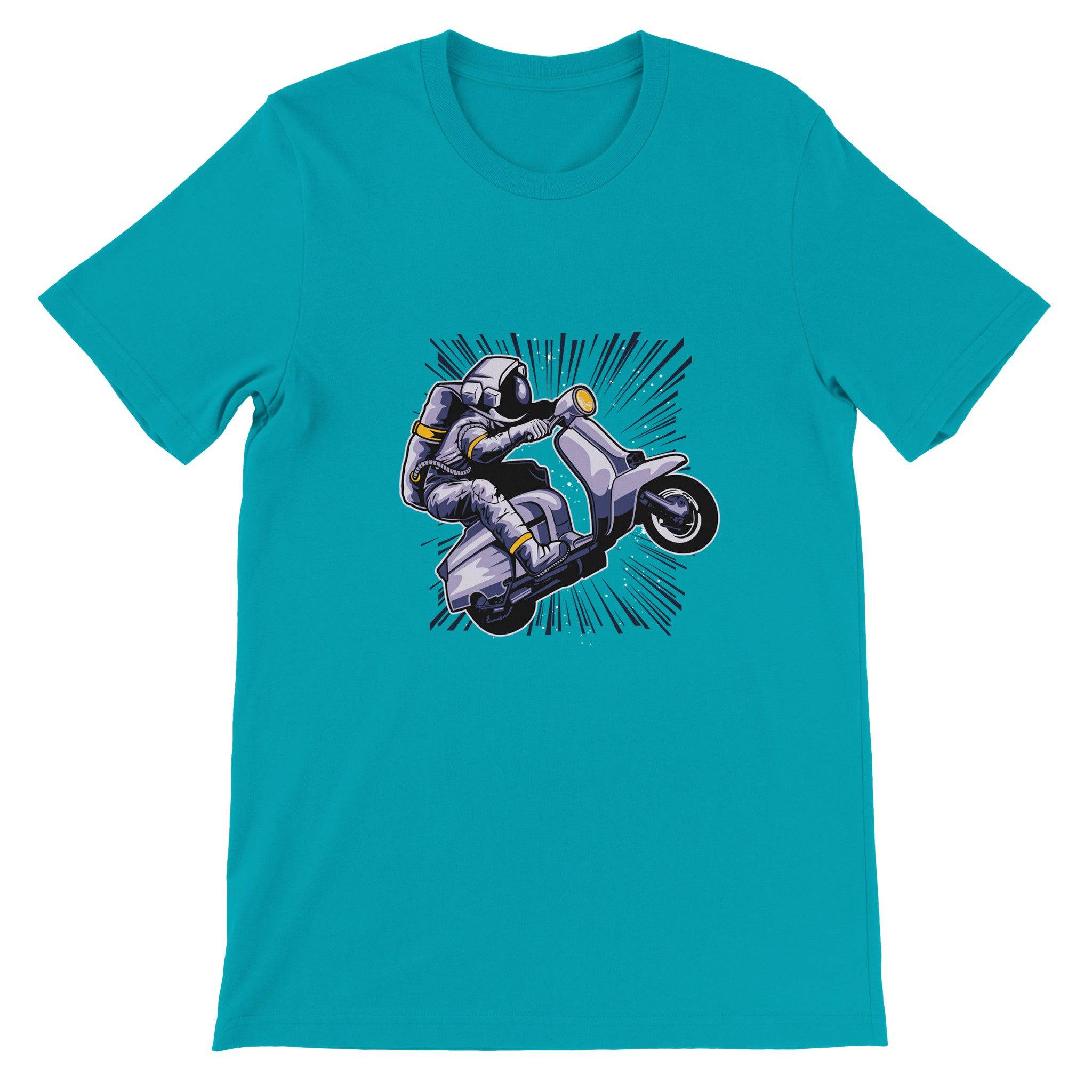 Budget Unisex Crewneck T-shirt/Astronaut-Vespa - Enet Images