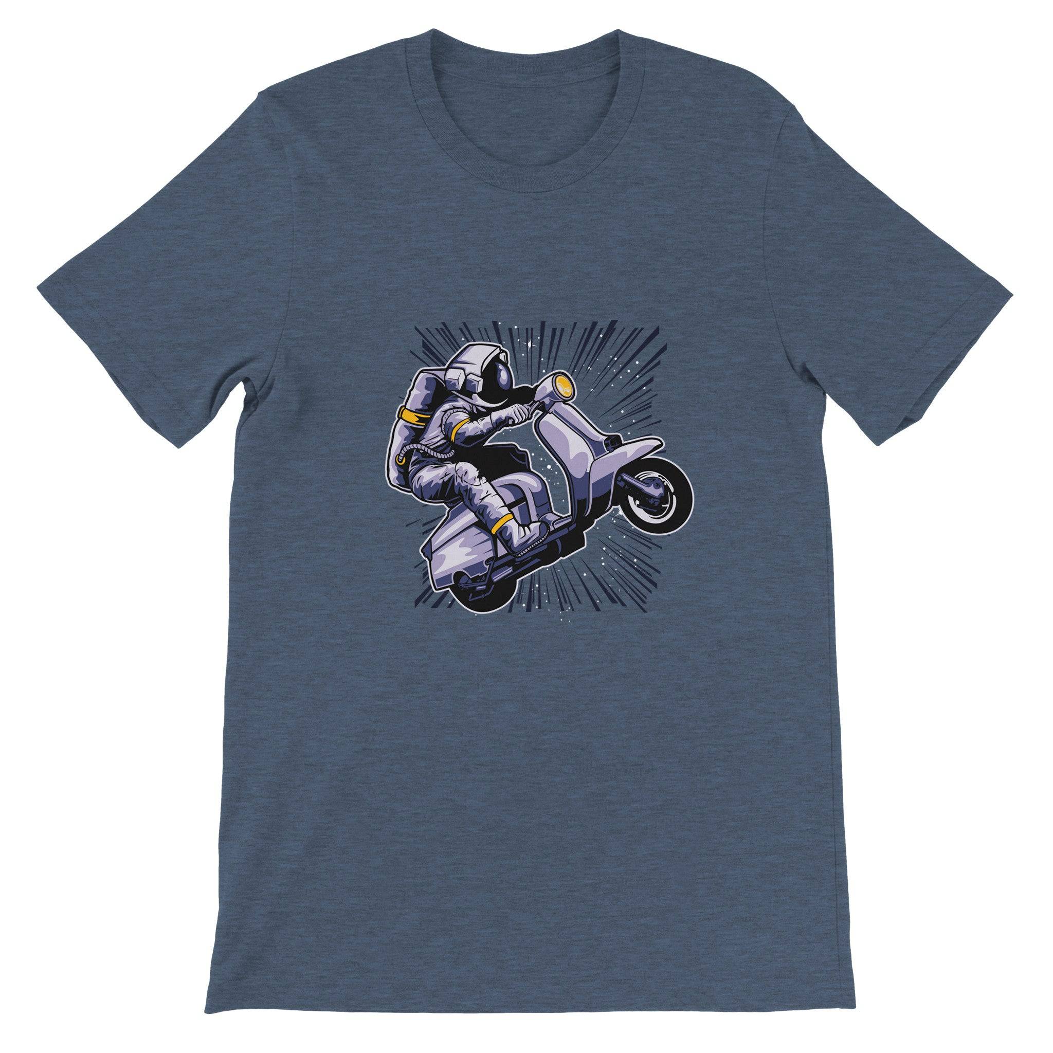 Budget Unisex Crewneck T-shirt/Astronaut-Vespa - Enet Images