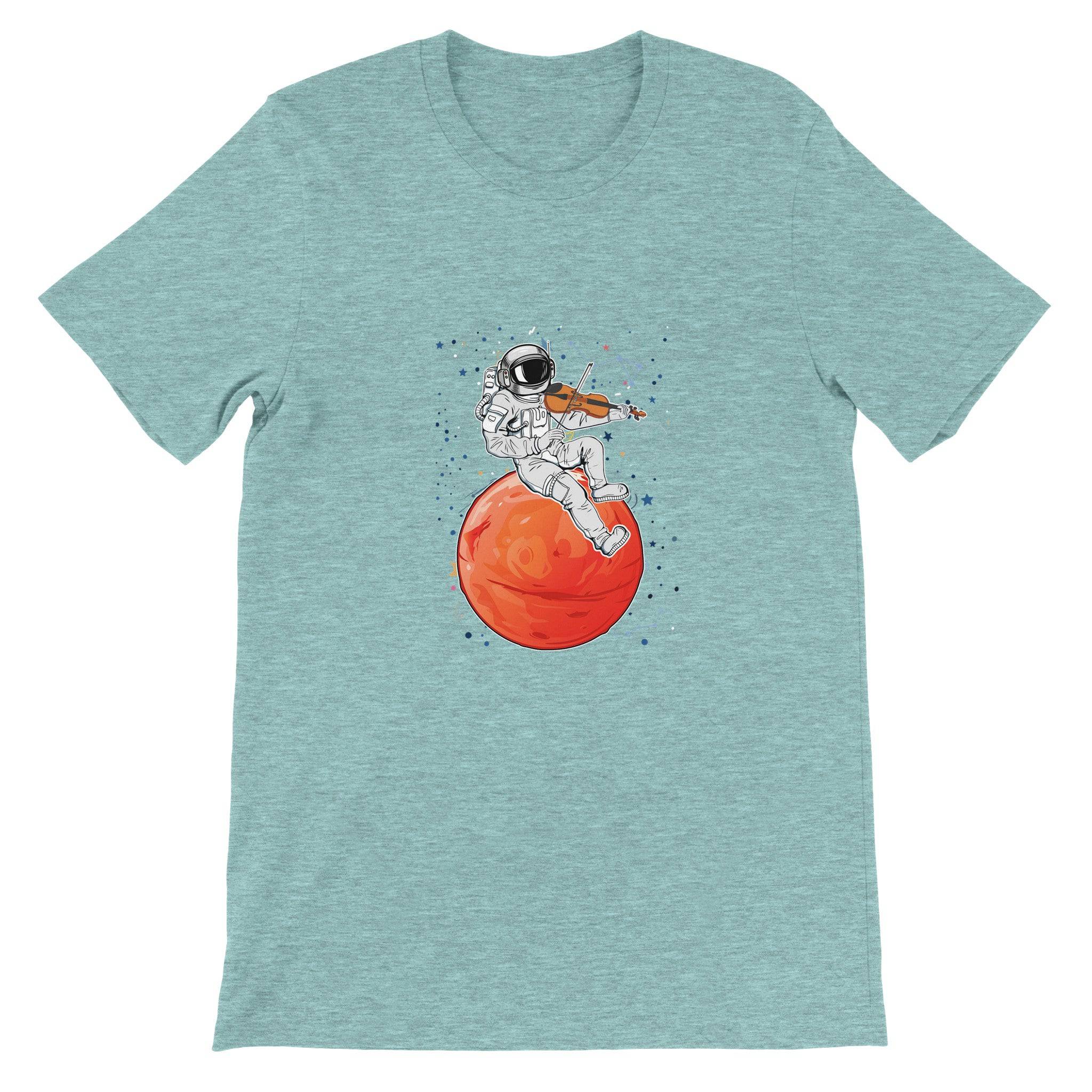 Budget Unisex Crewneck T-shirt/Astronaut-Violin-Player - Enet Images