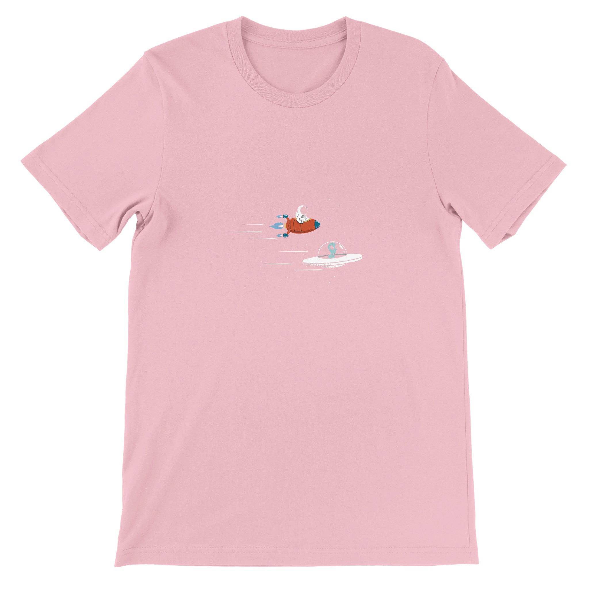 Budget Unisex Crewneck T-shirt/Astronaut-Vs-Allien - Enet Images