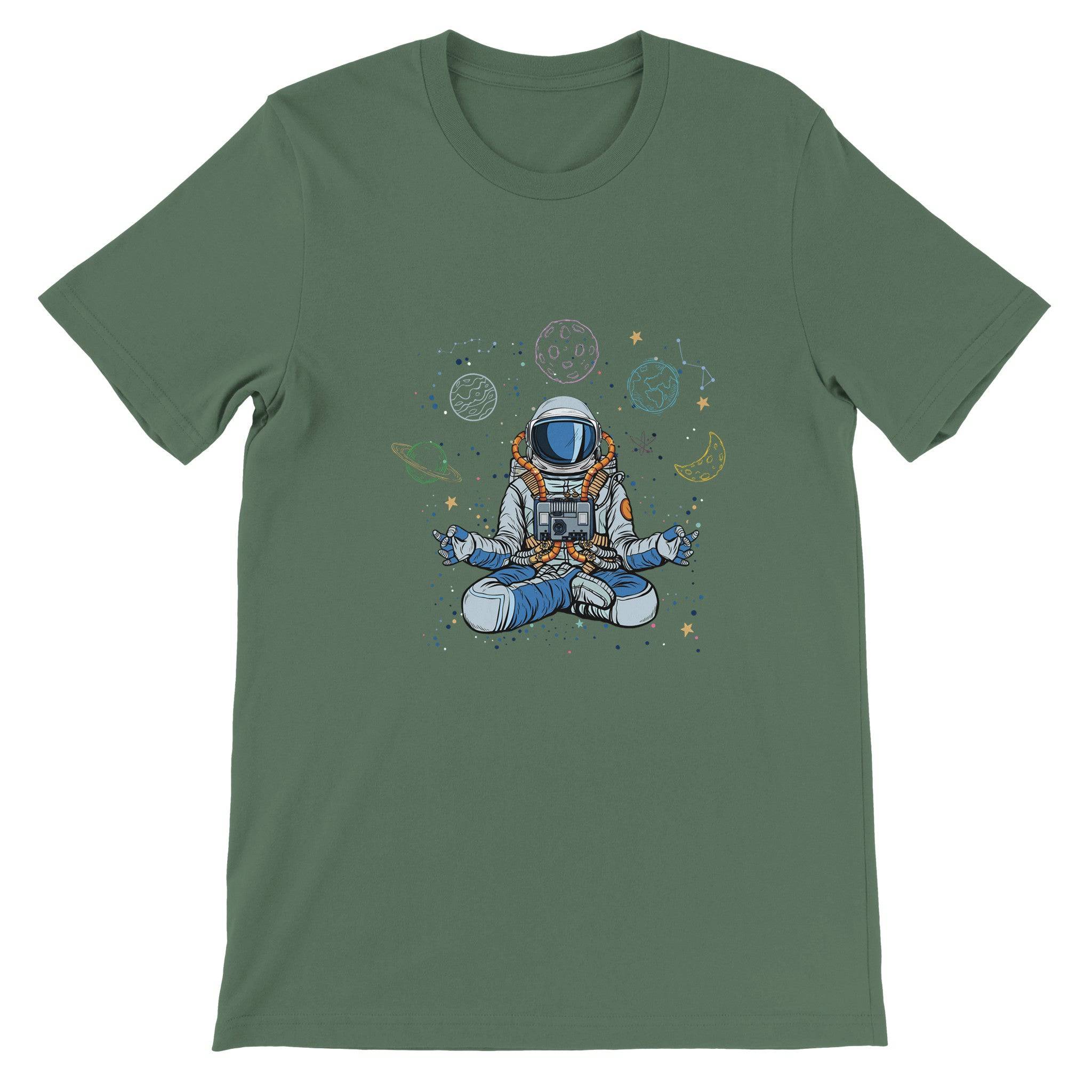Budget Unisex Crewneck T-shirt/Astronaut-Yoga - Enet Images