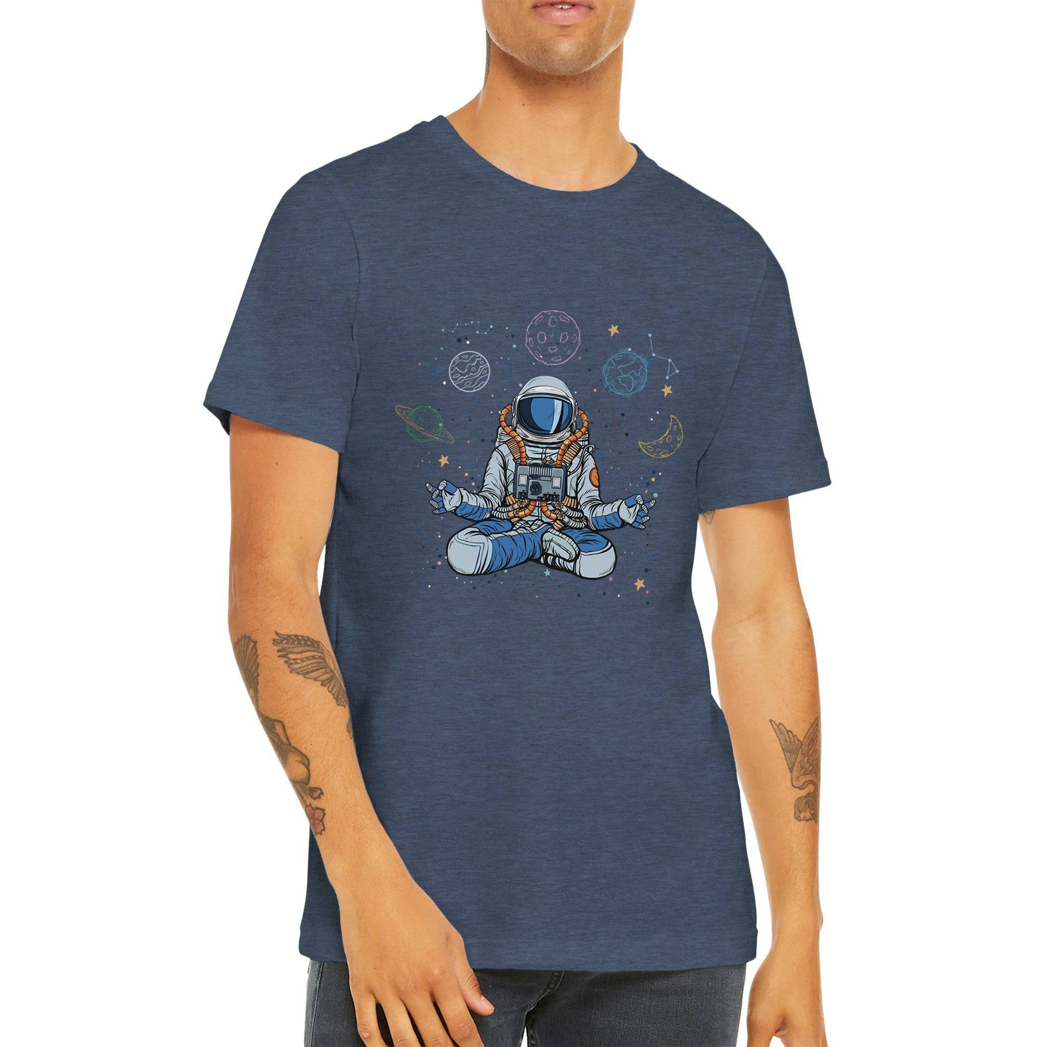 Budget Unisex Crewneck T-shirt/Astronaut-Yoga - Enet Images