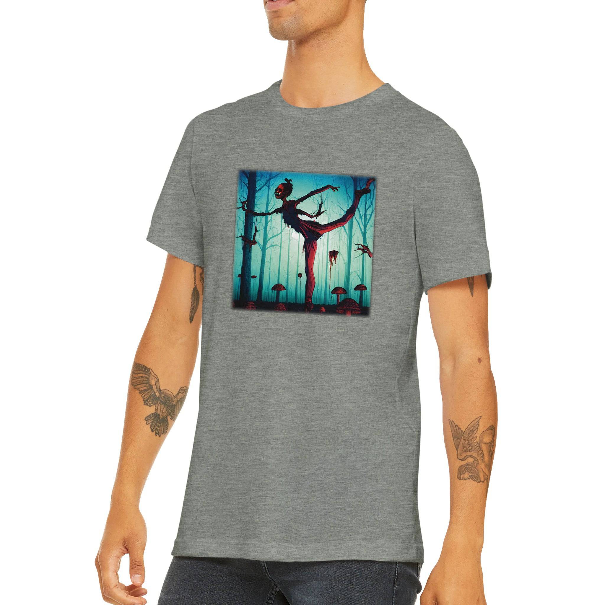 Budget Unisex Crewneck T-shirt/Ballet-Zombie - Enet Images