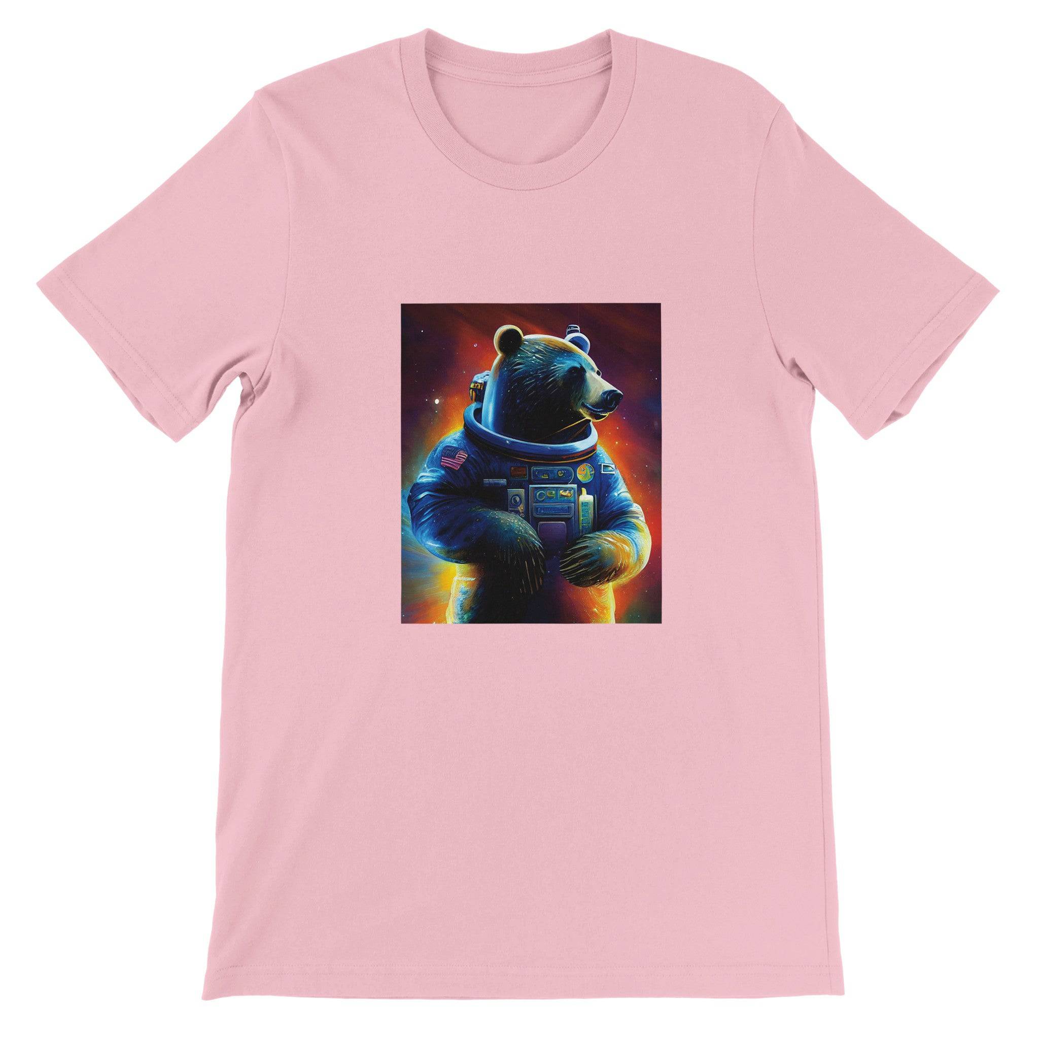 Budget Unisex Crewneck T-shirt/Bear-Astronaut - Enet Images