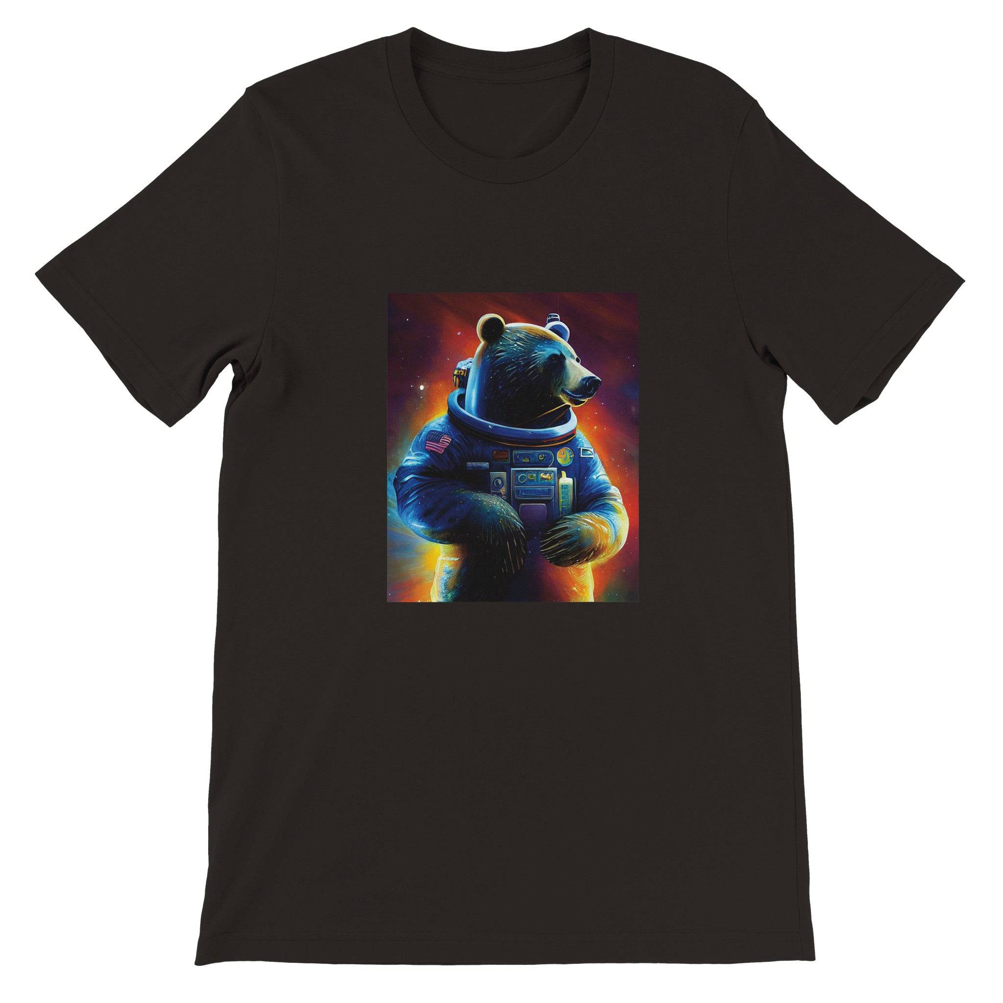 Budget Unisex Crewneck T-shirt/Bear-Astronaut - Enet Images