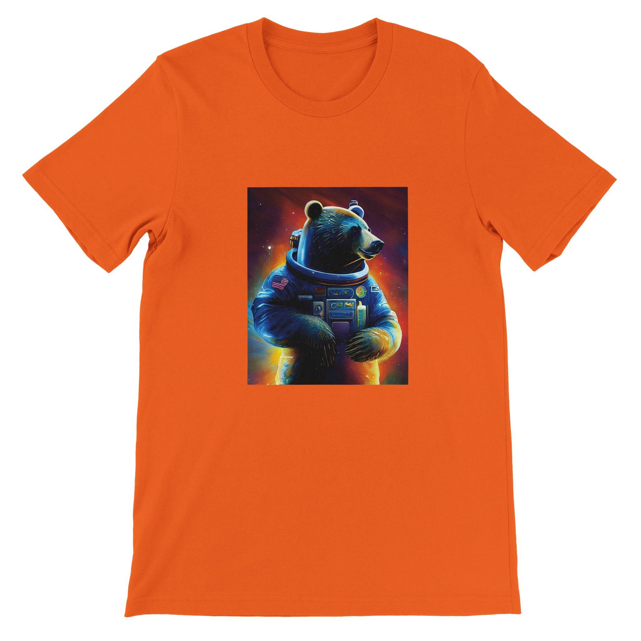 Budget Unisex Crewneck T-shirt/Bear-Astronaut - Enet Images