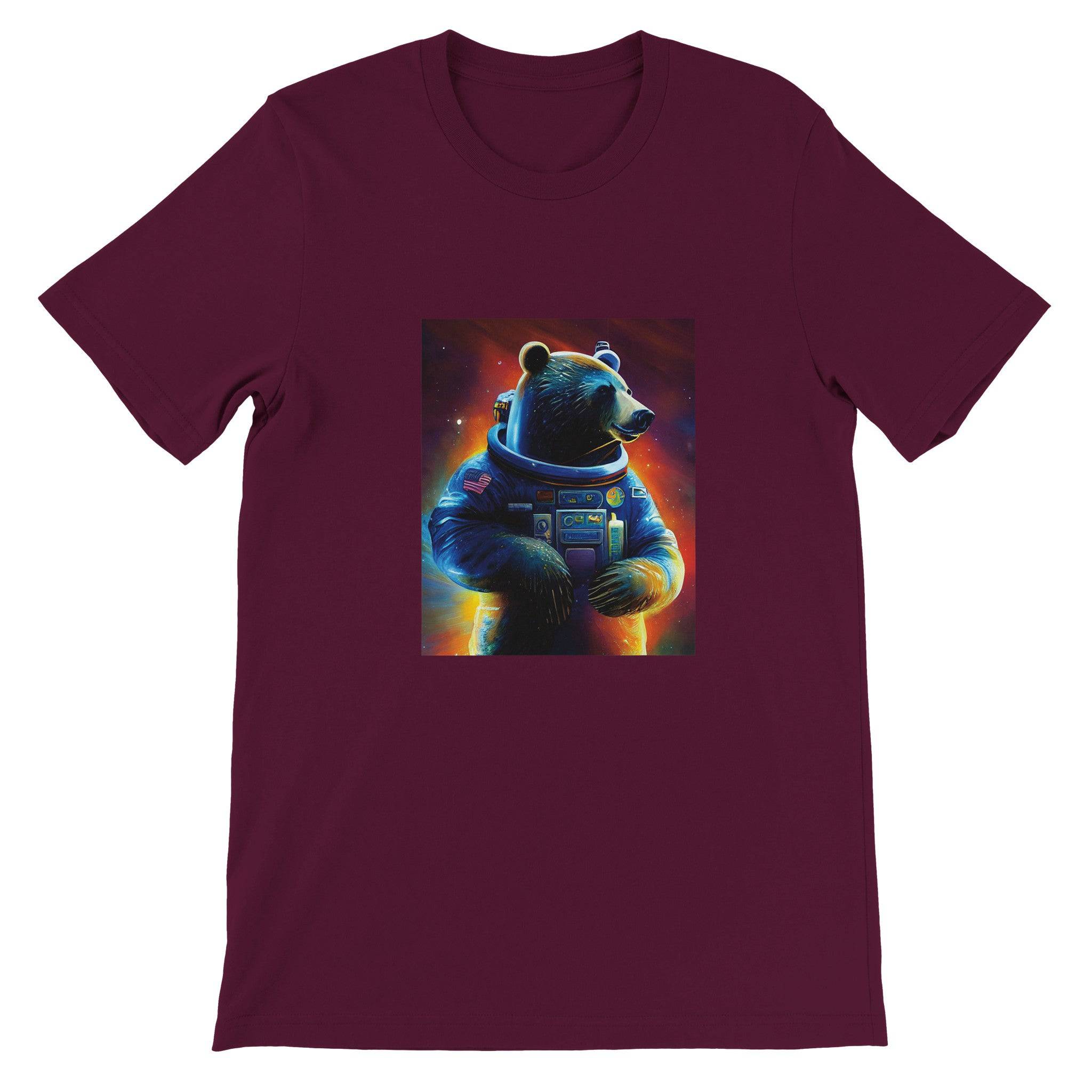 Budget Unisex Crewneck T-shirt/Bear-Astronaut - Enet Images