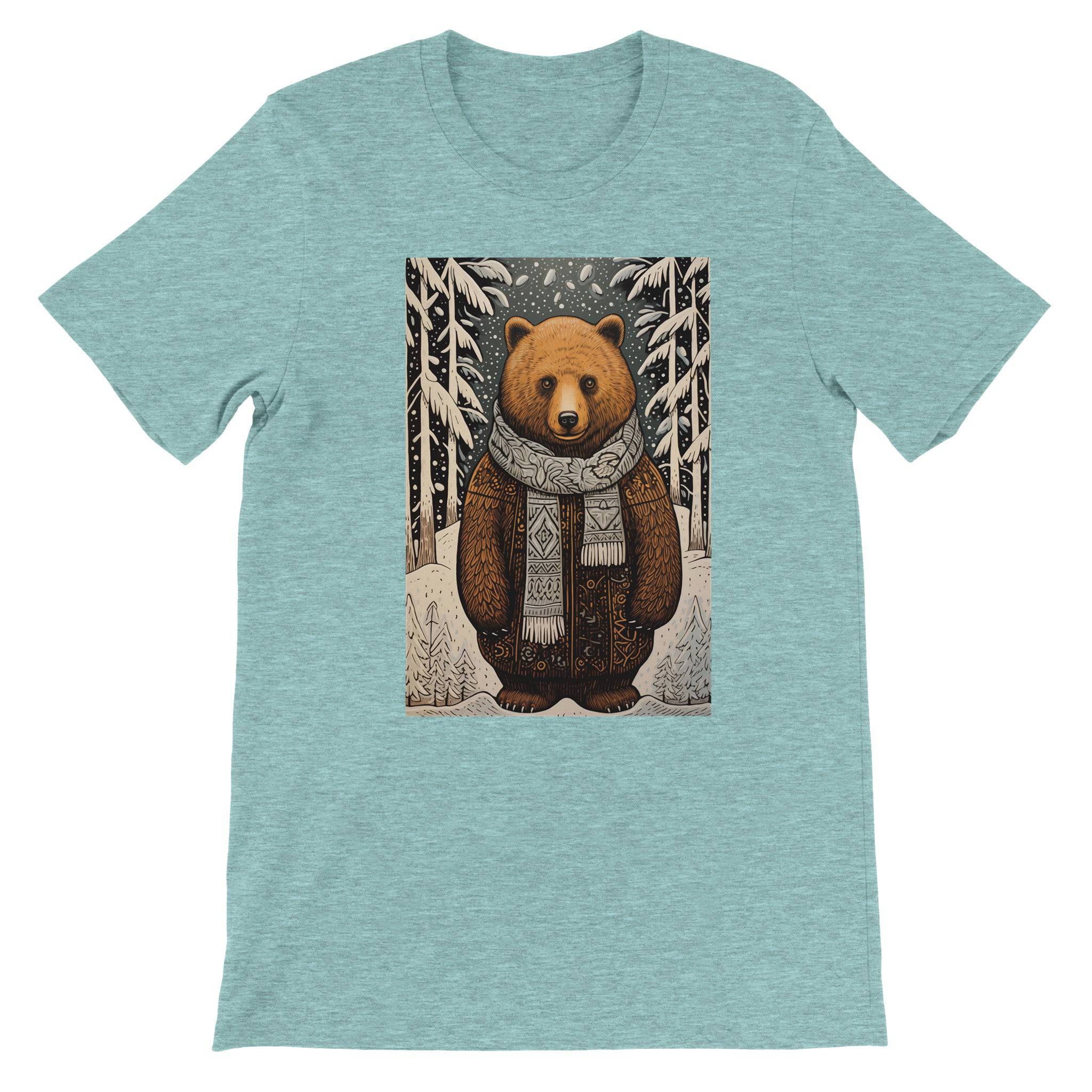 Budget Unisex Crewneck T-shirt/Bear-Winter - Enet Images
