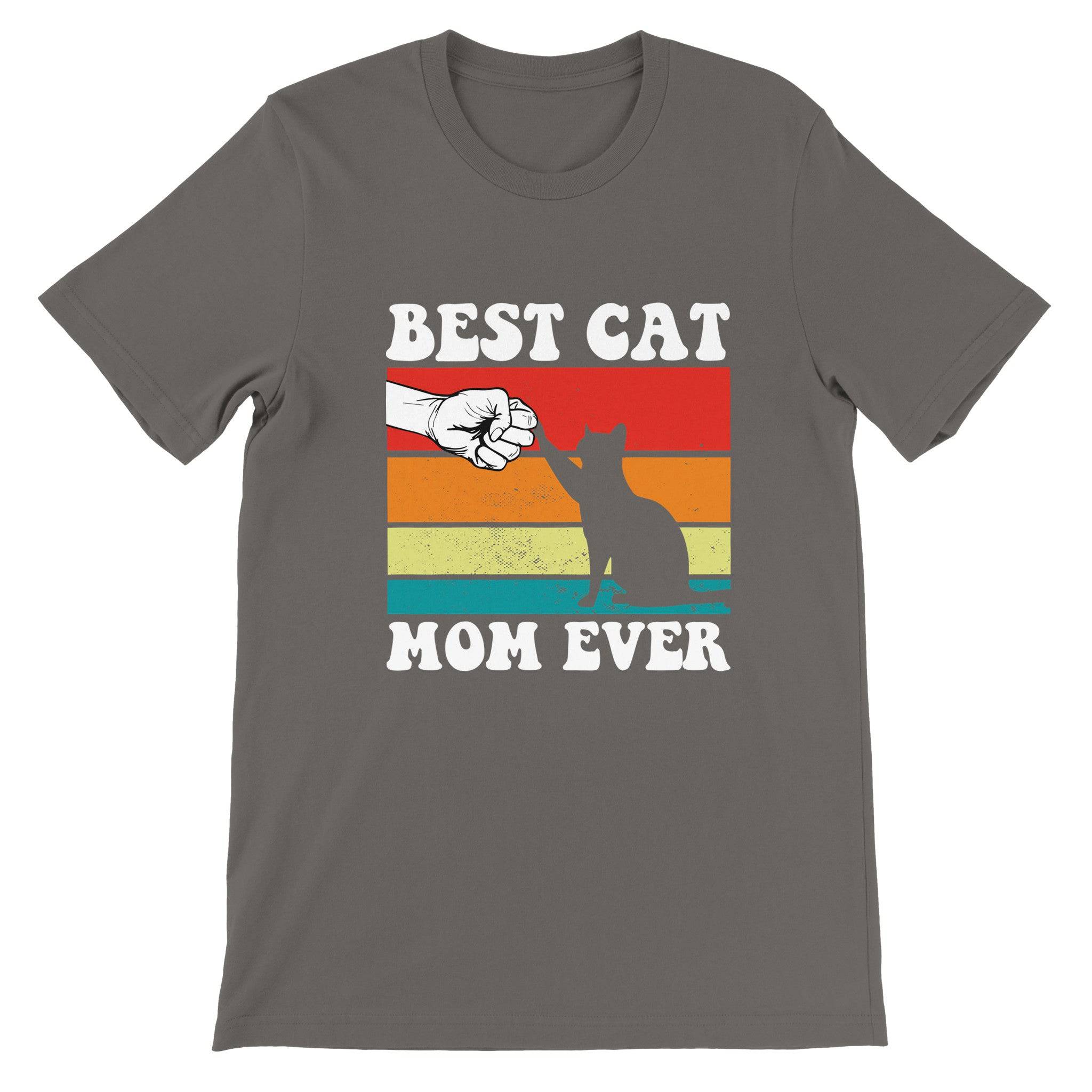 Budget Unisex Crewneck T-shirt/Best-Cat-Mom-Ever - Enet Images