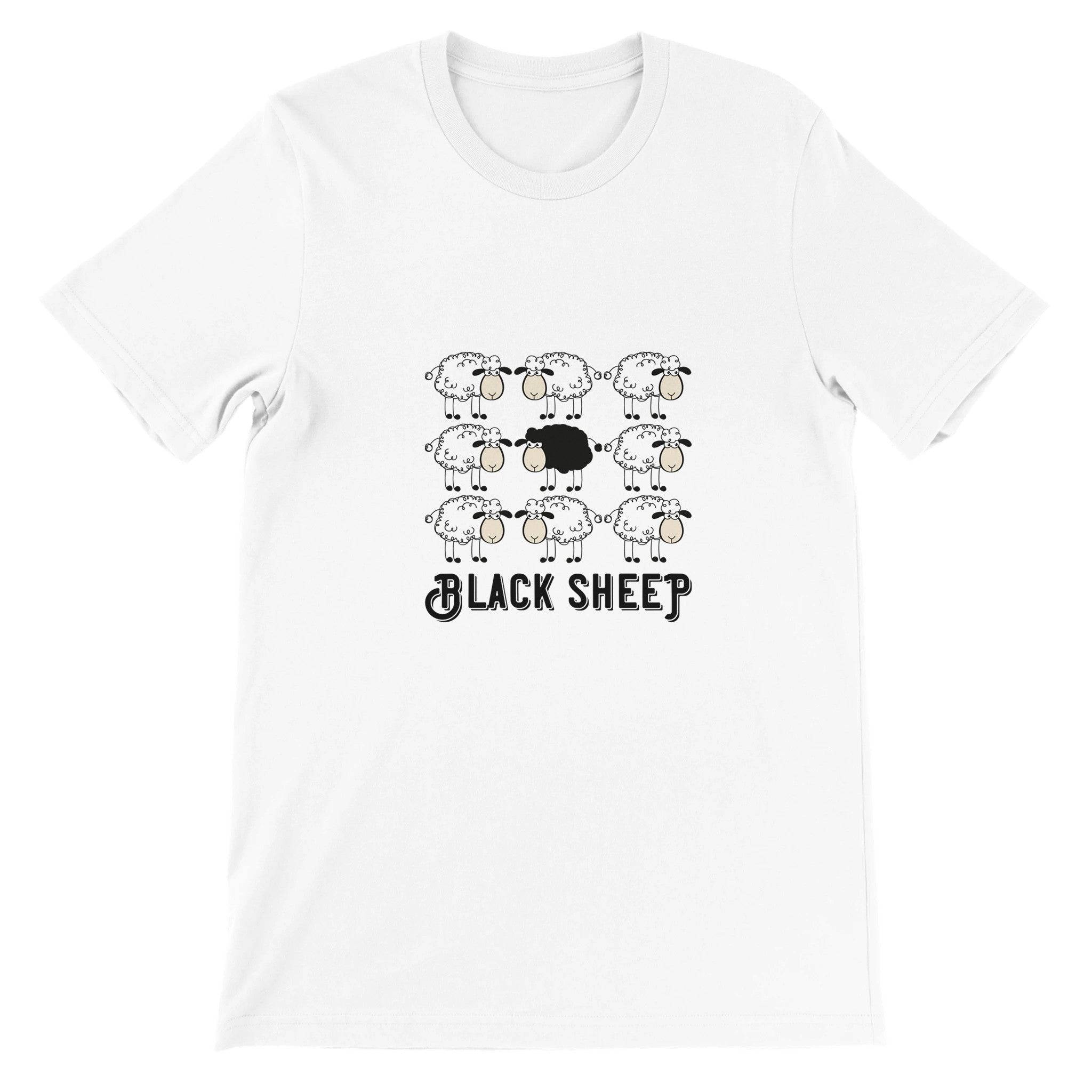 Budget Unisex Crewneck T-shirt/Black-Sheep - Enet Images