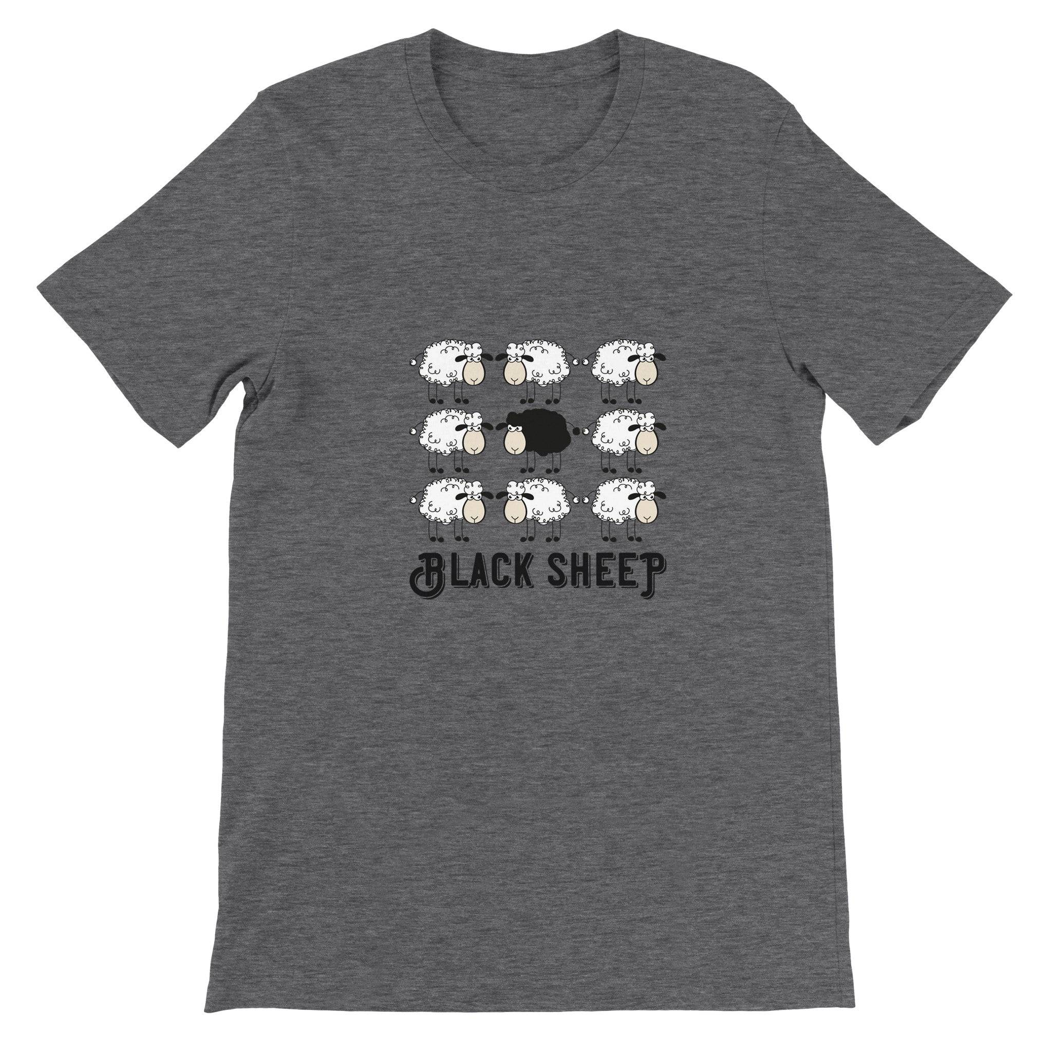 Budget Unisex Crewneck T-shirt/Black-Sheep - Enet Images