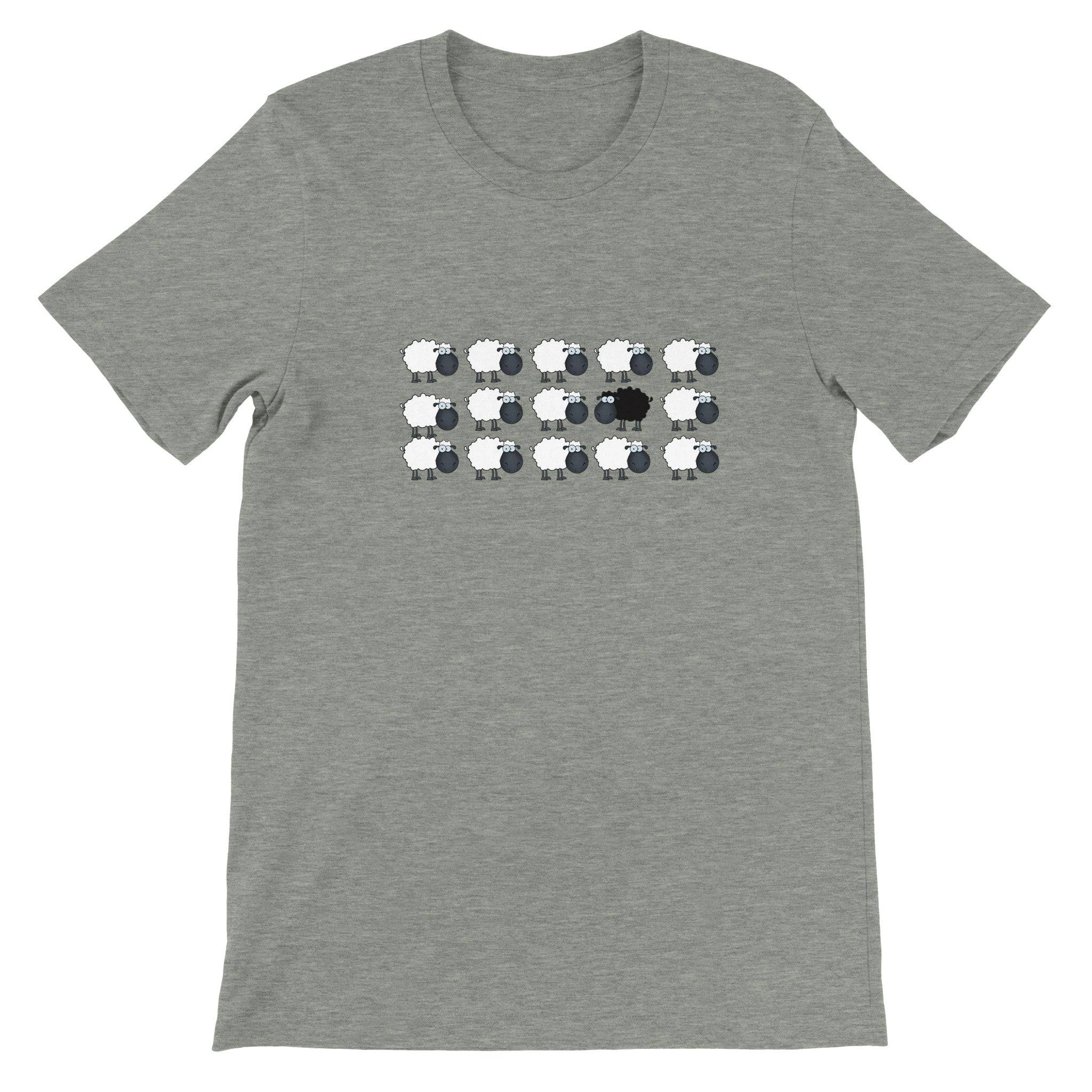 Budget Unisex Crewneck T-shirt/Black-Sheep-Of-The-Flock - Enet Images