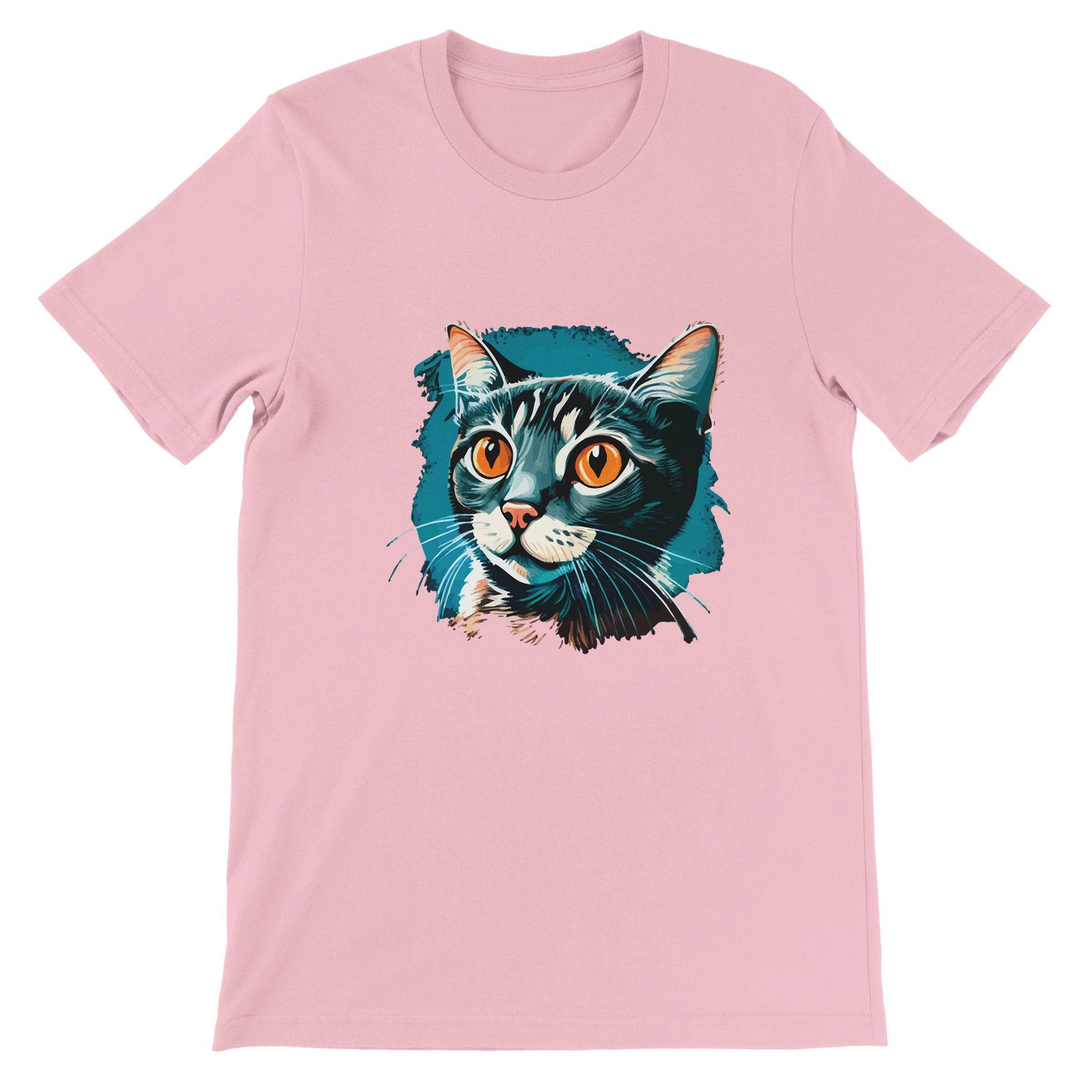 Budget Unisex Crewneck T-shirt/Blue-Cat - Enet Images