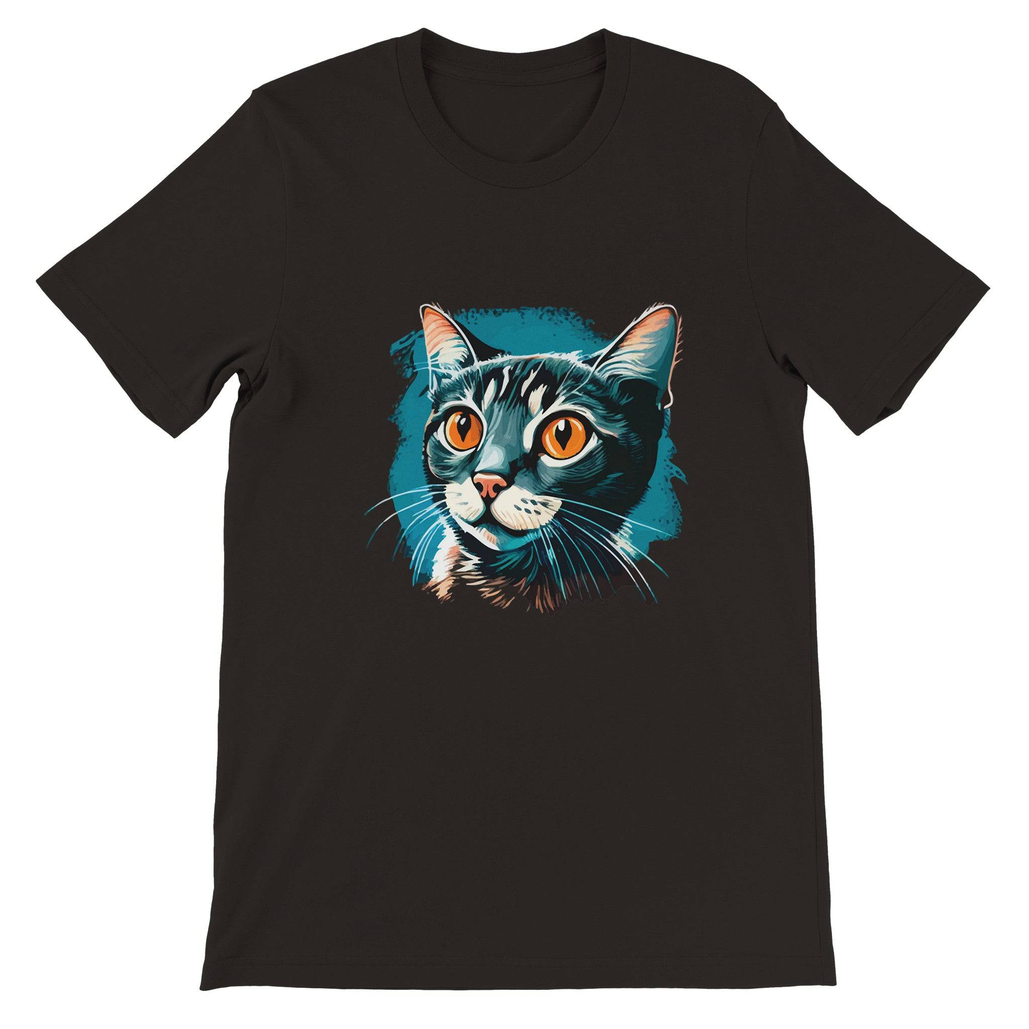Budget Unisex Crewneck T-shirt/Blue-Cat - Enet Images