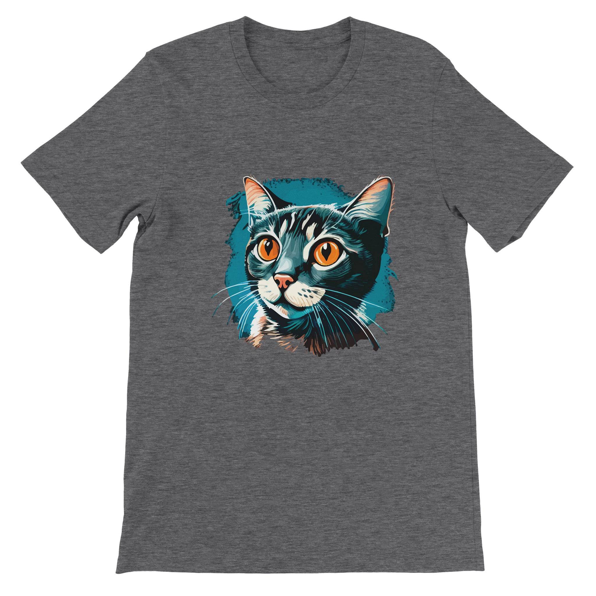 Budget Unisex Crewneck T-shirt/Blue-Cat - Enet Images