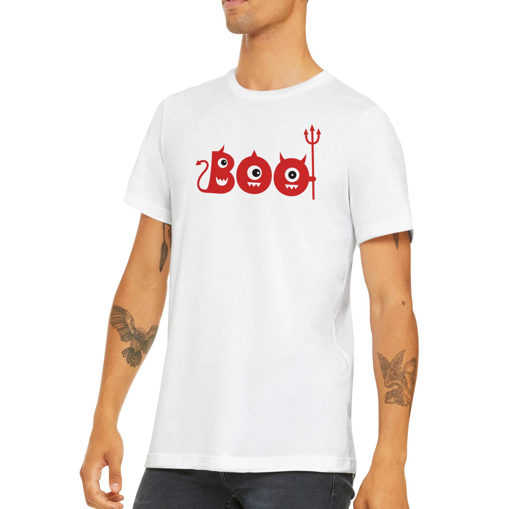 Budget Unisex Crewneck T-shirt/Boo-Halloween - Enet Images