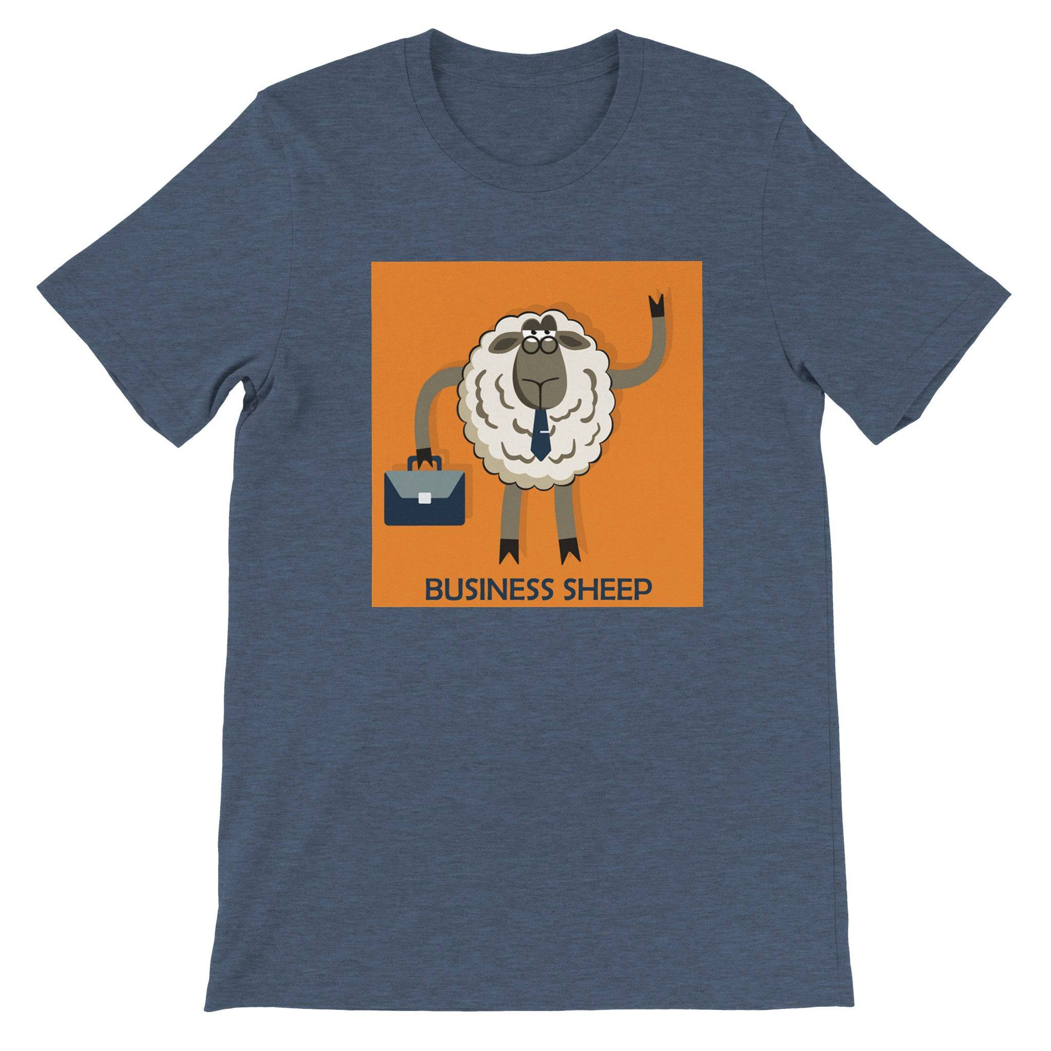 Budget Unisex Crewneck T-shirt/Businnes-Sheep - Enet Images