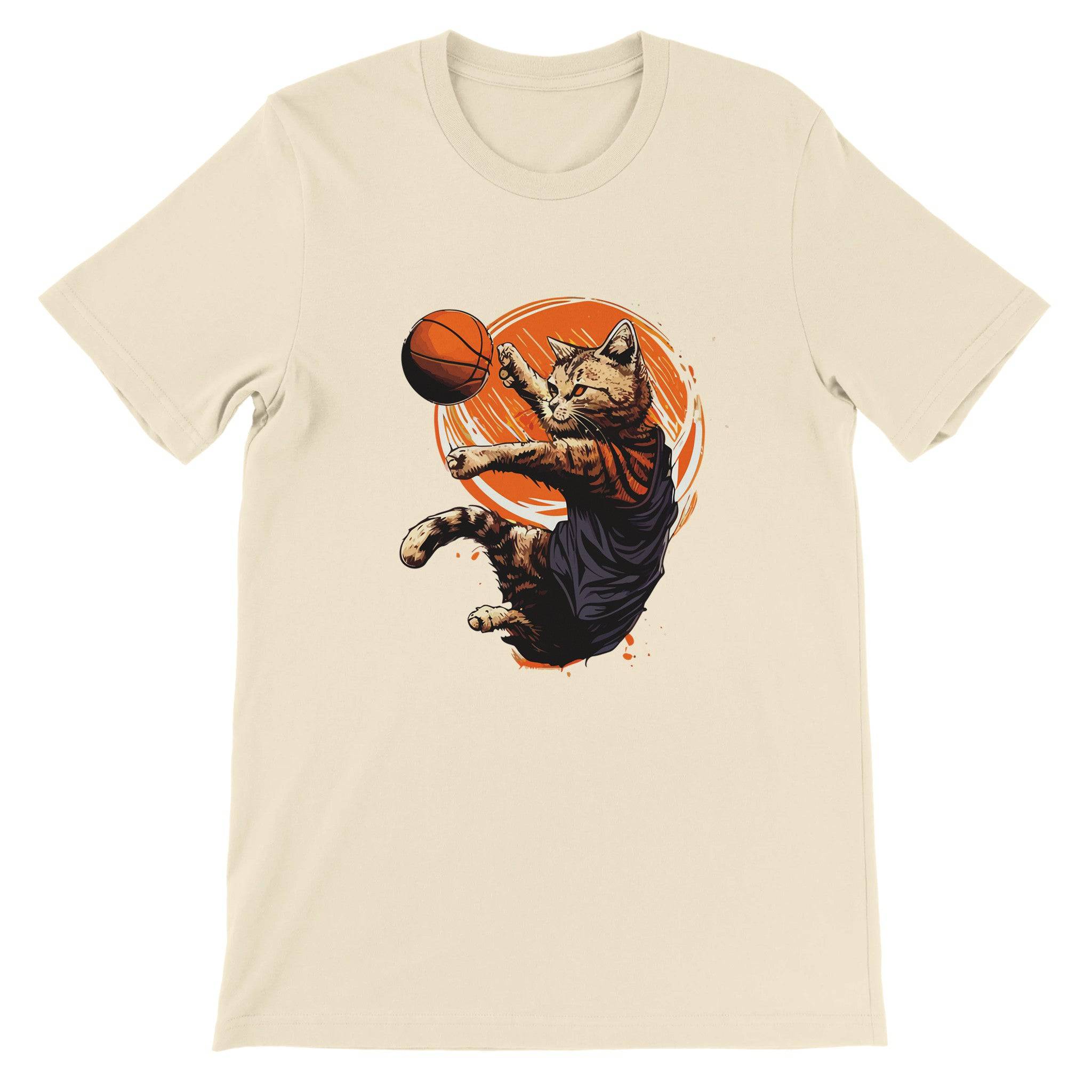 Budget Unisex Crewneck T-shirt/Cat-Basket - Enet Images