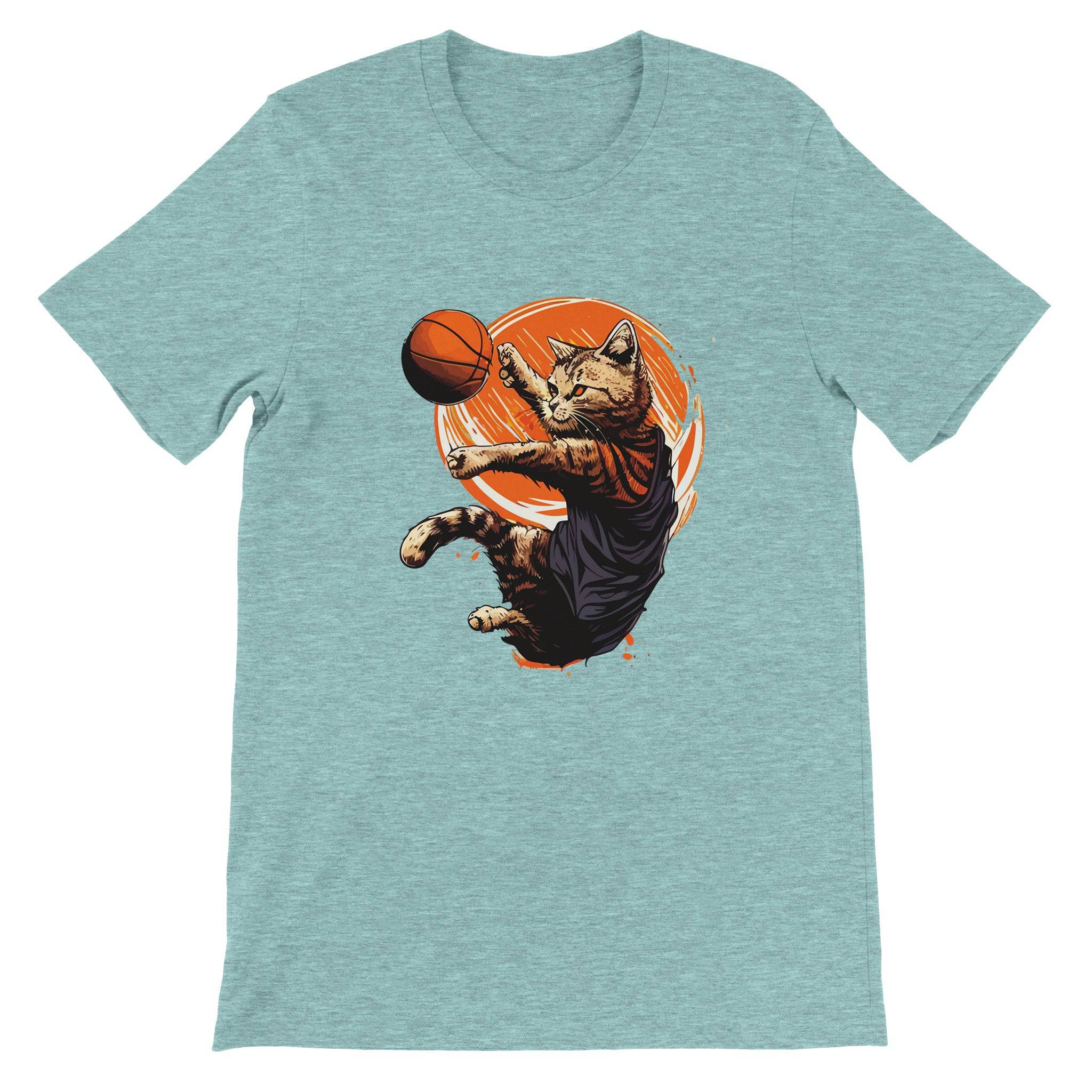 Budget Unisex Crewneck T-shirt/Cat-Basket - Enet Images