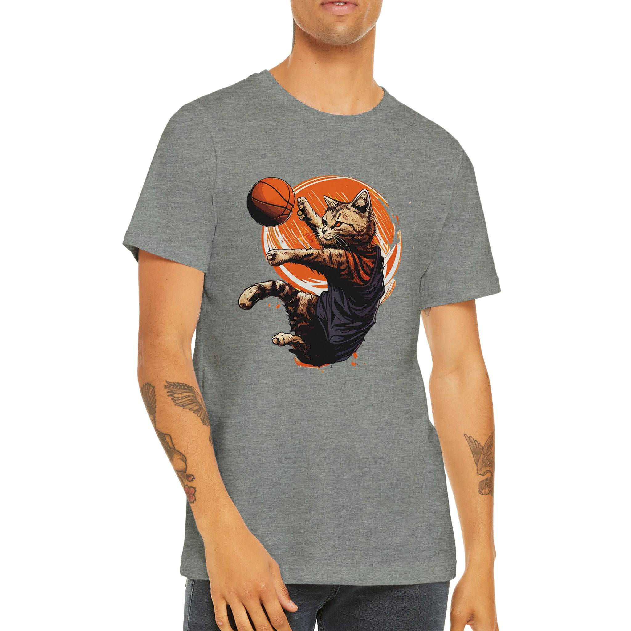 Budget Unisex Crewneck T-shirt/Cat-Basket - Enet Images