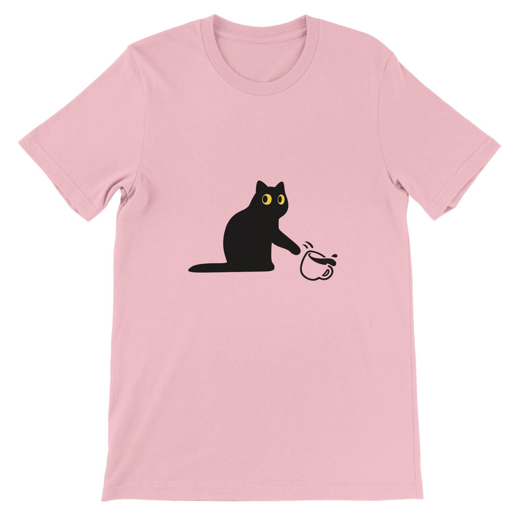 Budget Unisex Crewneck T-shirt/Cat-Coffee - Enet Images