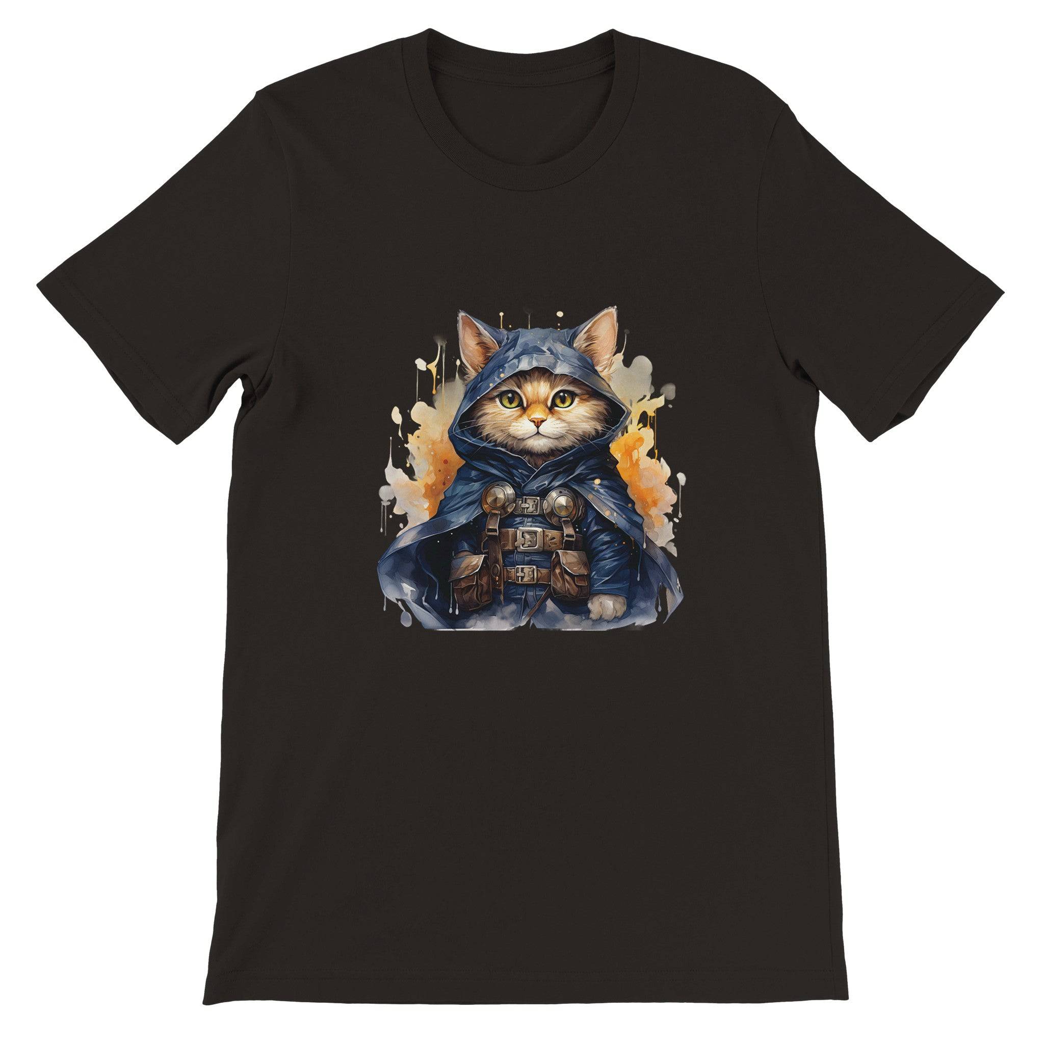 Budget Unisex Crewneck T-shirt/Cat-Crusader - Enet Images