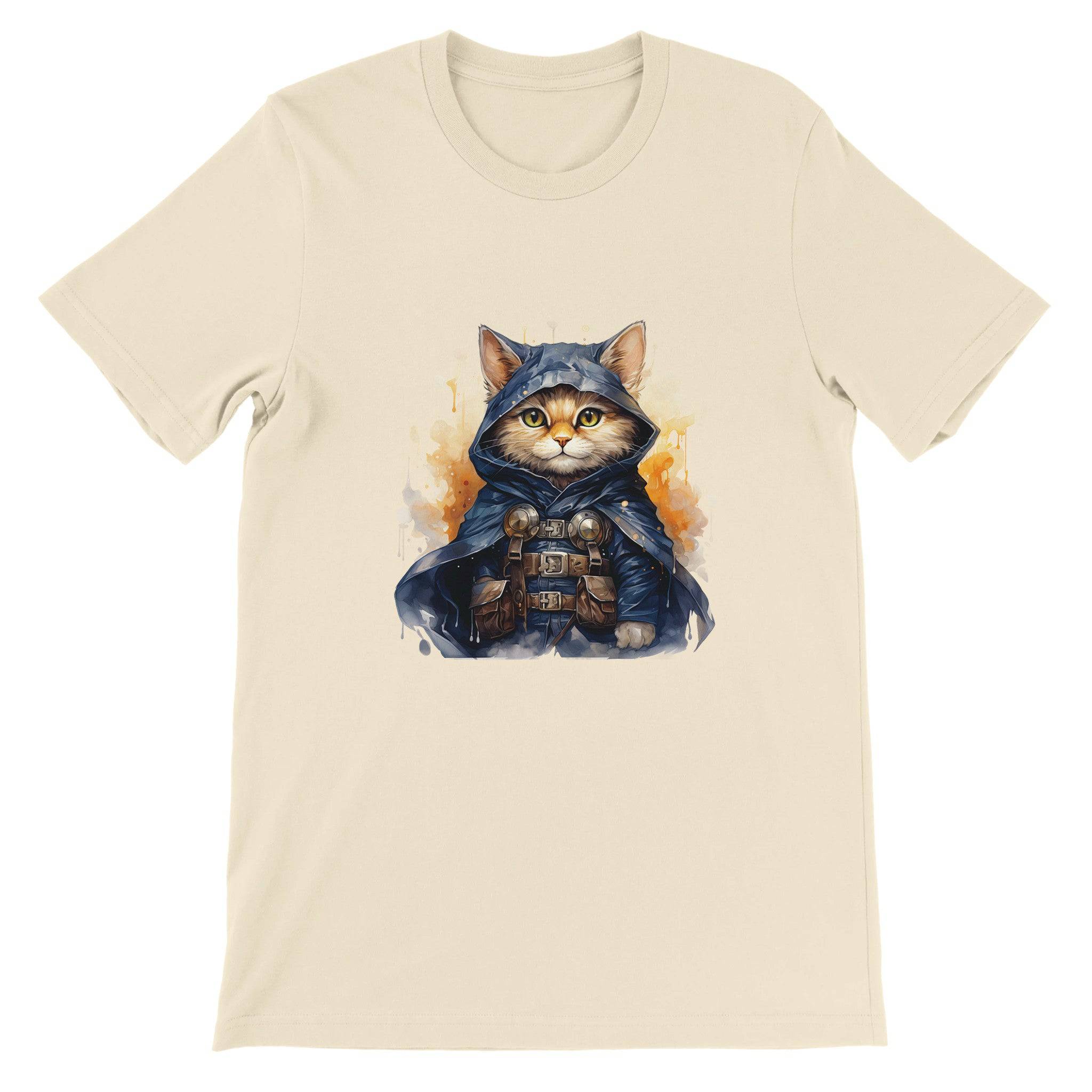 Budget Unisex Crewneck T-shirt/Cat-Crusader - Enet Images
