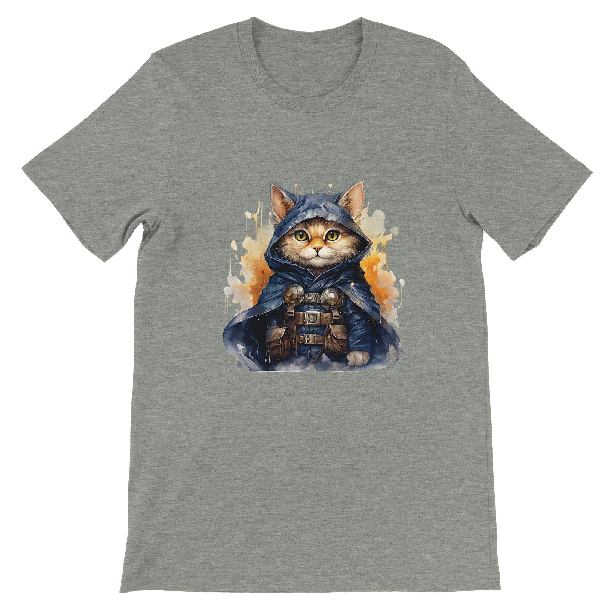Budget Unisex Crewneck T-shirt/Cat-Crusader - Enet Images