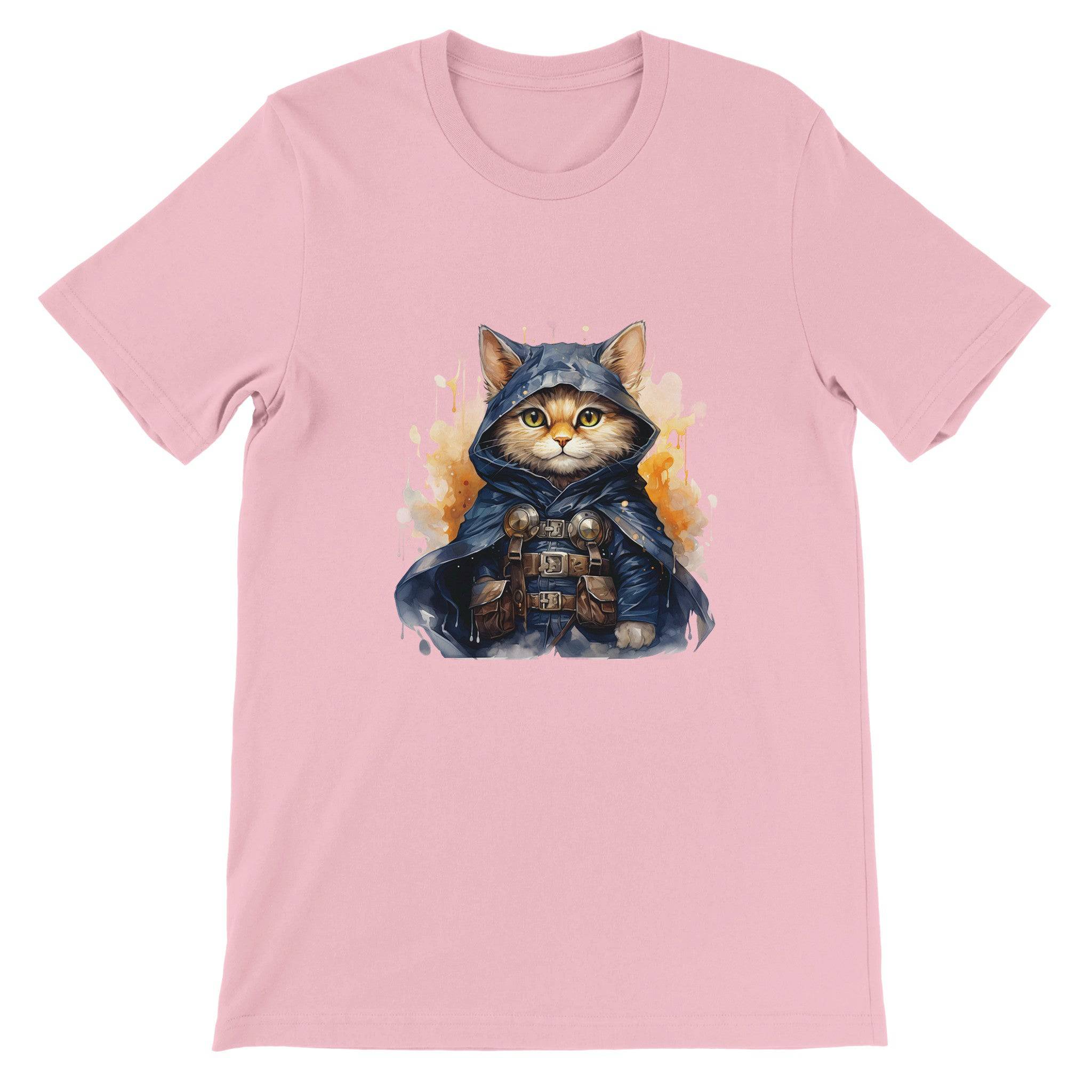 Budget Unisex Crewneck T-shirt/Cat-Crusader - Enet Images