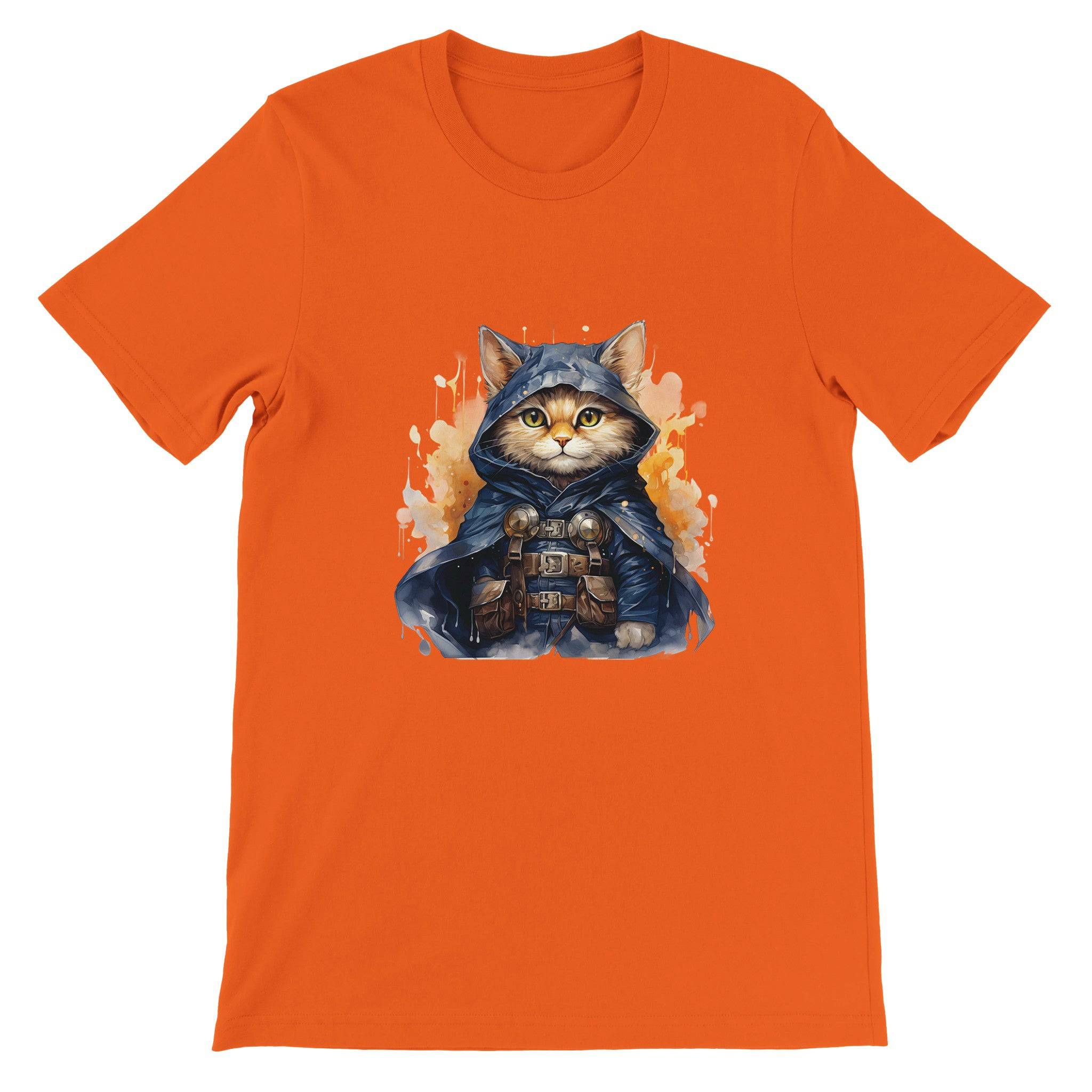 Budget Unisex Crewneck T-shirt/Cat-Crusader - Enet Images