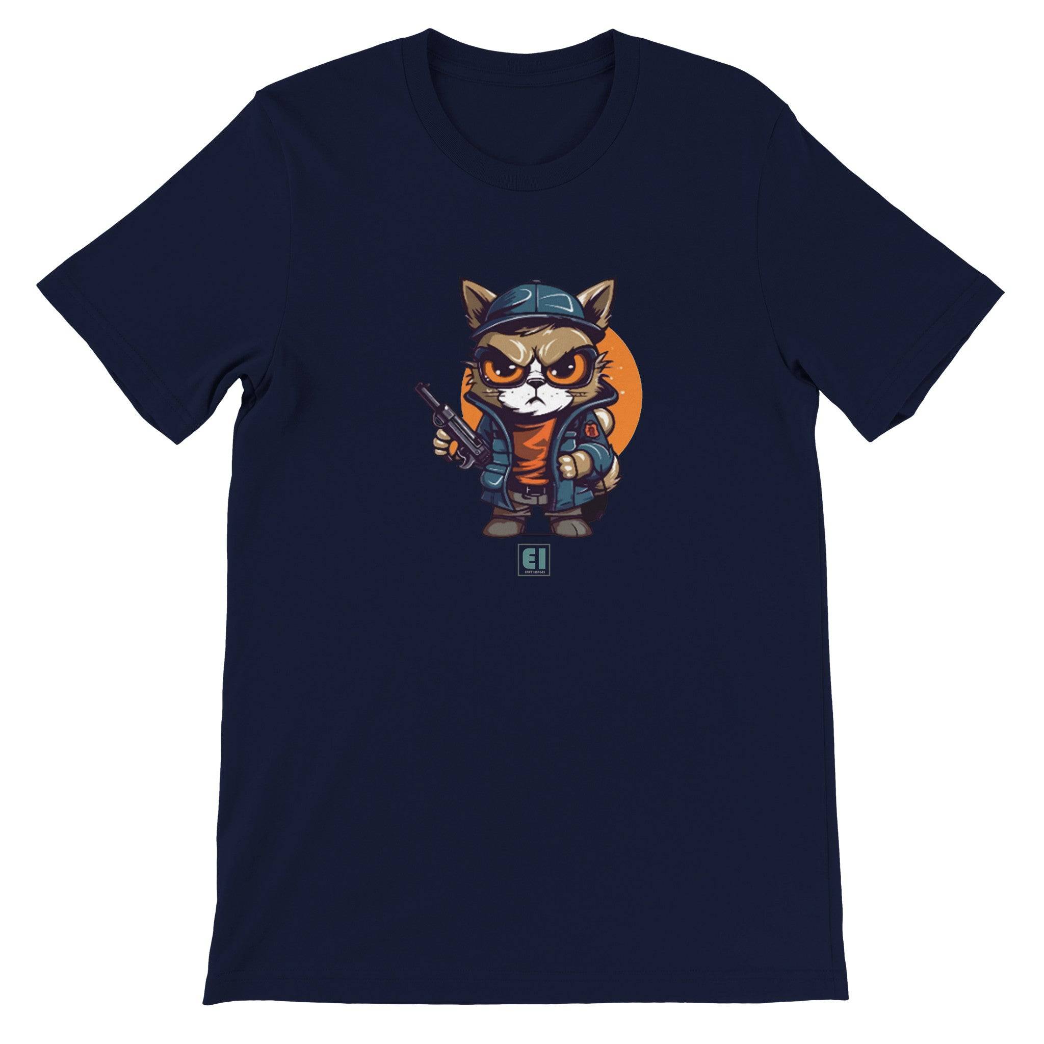 Budget Unisex Crewneck T-shirt/Cat-Fellow - Enet Images