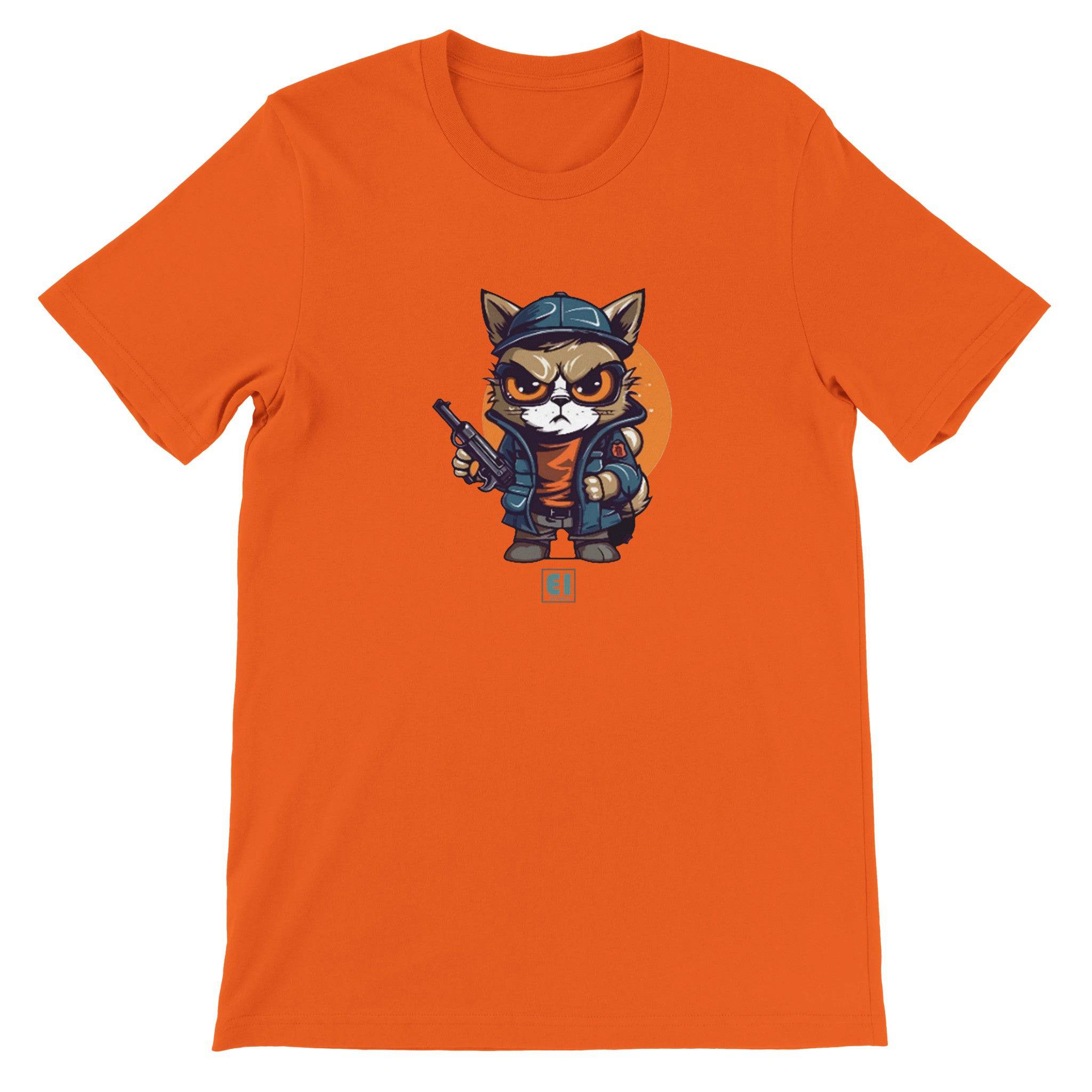Budget Unisex Crewneck T-shirt/Cat-Fellow - Enet Images