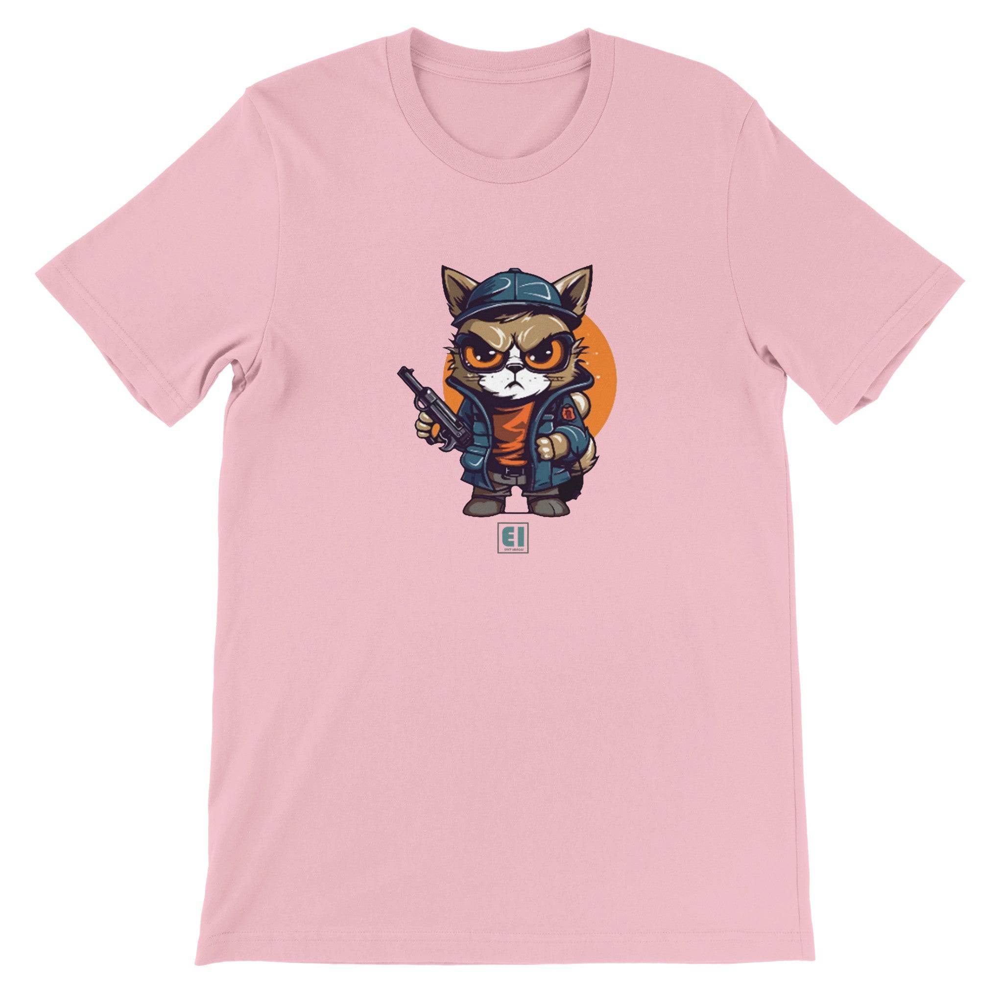 Budget Unisex Crewneck T-shirt/Cat-Fellow - Enet Images