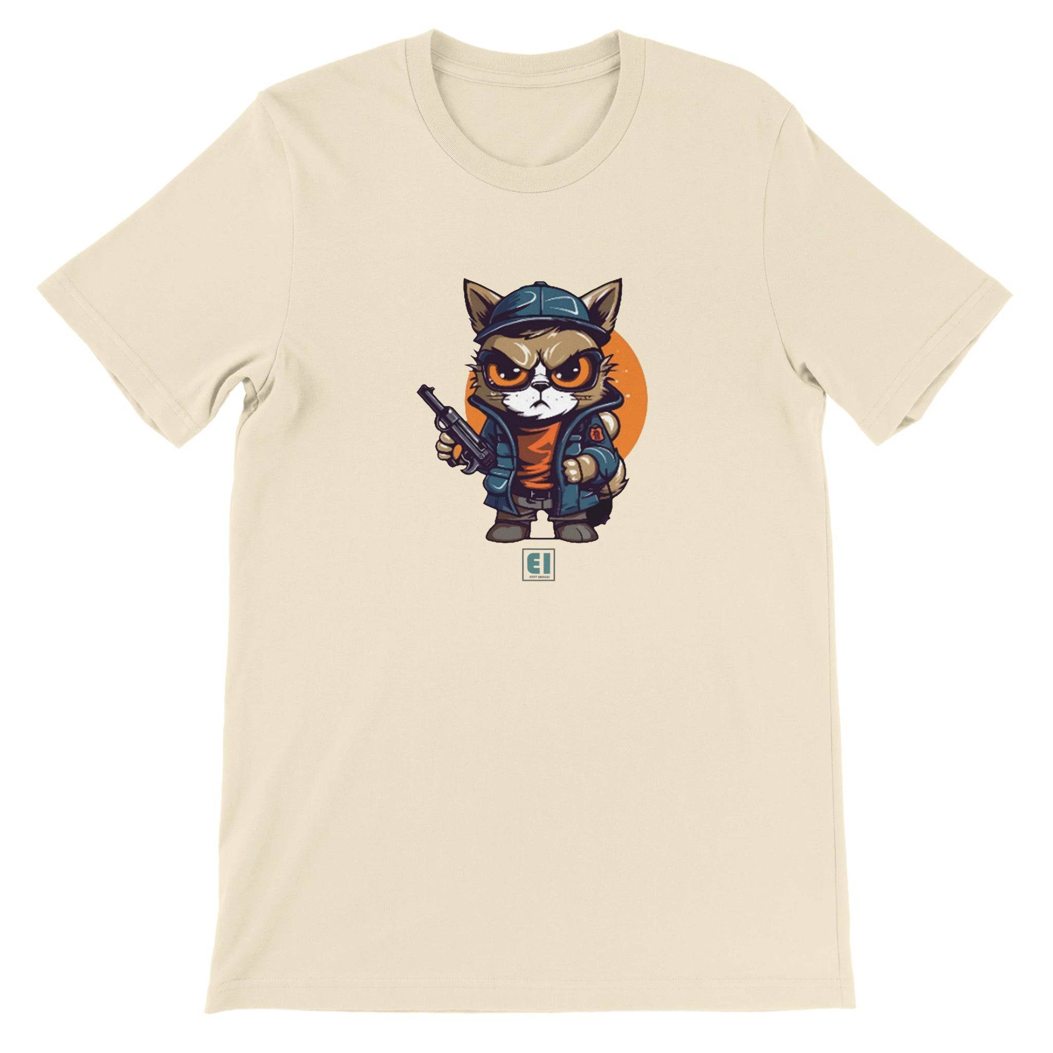 Budget Unisex Crewneck T-shirt/Cat-Fellow - Enet Images