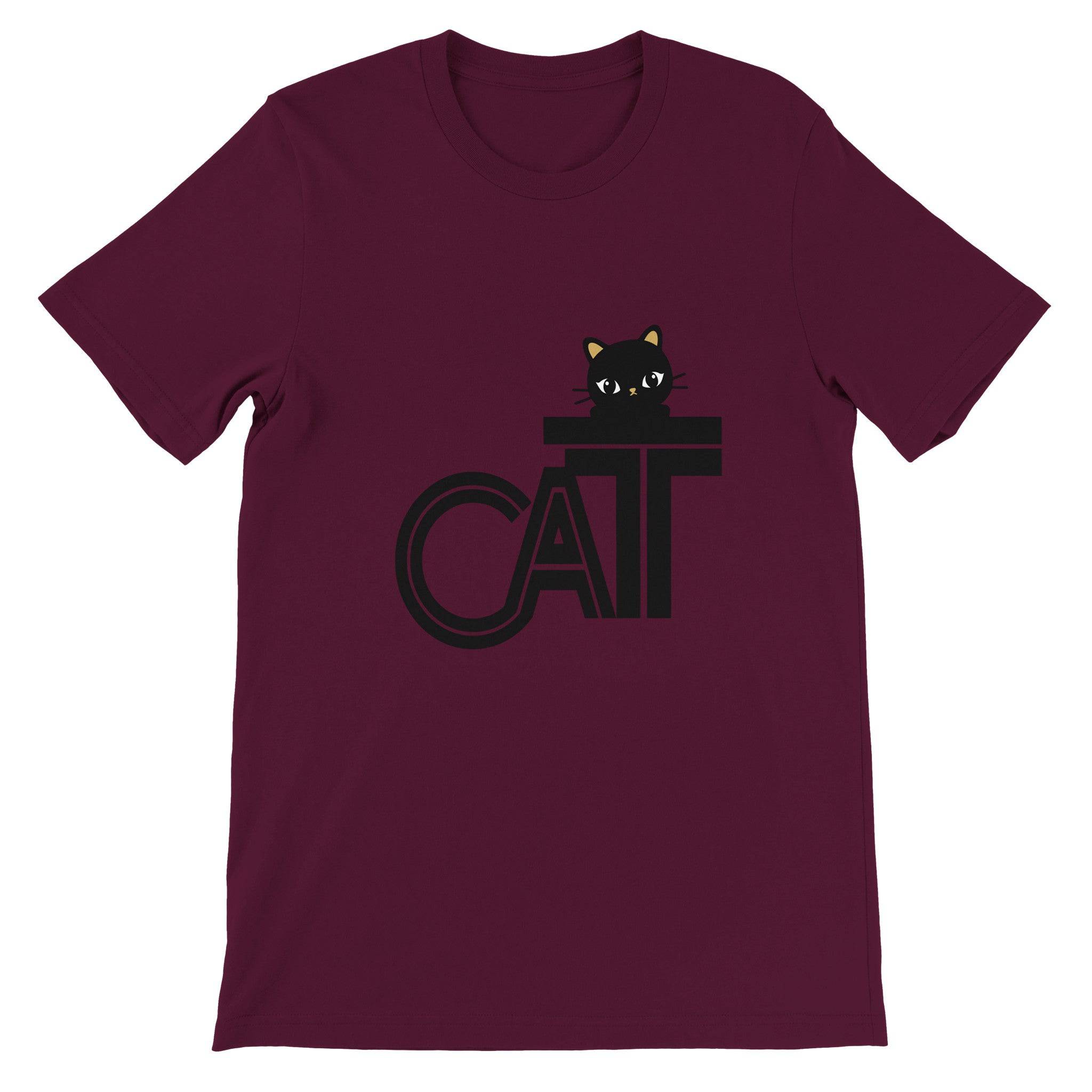 Budget Unisex Crewneck T-shirt/Cat-Funny - Enet Images