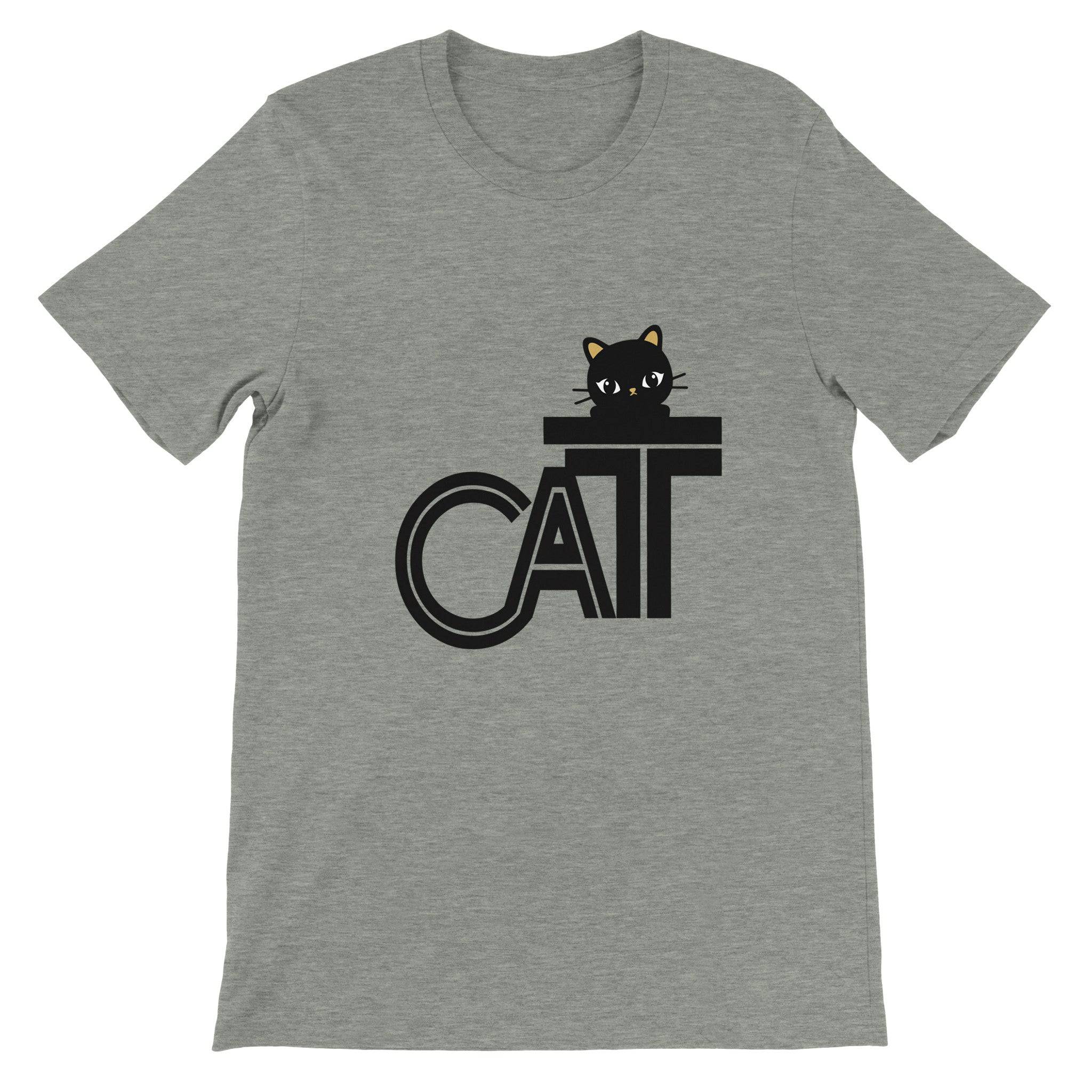 Budget Unisex Crewneck T-shirt/Cat-Funny - Enet Images