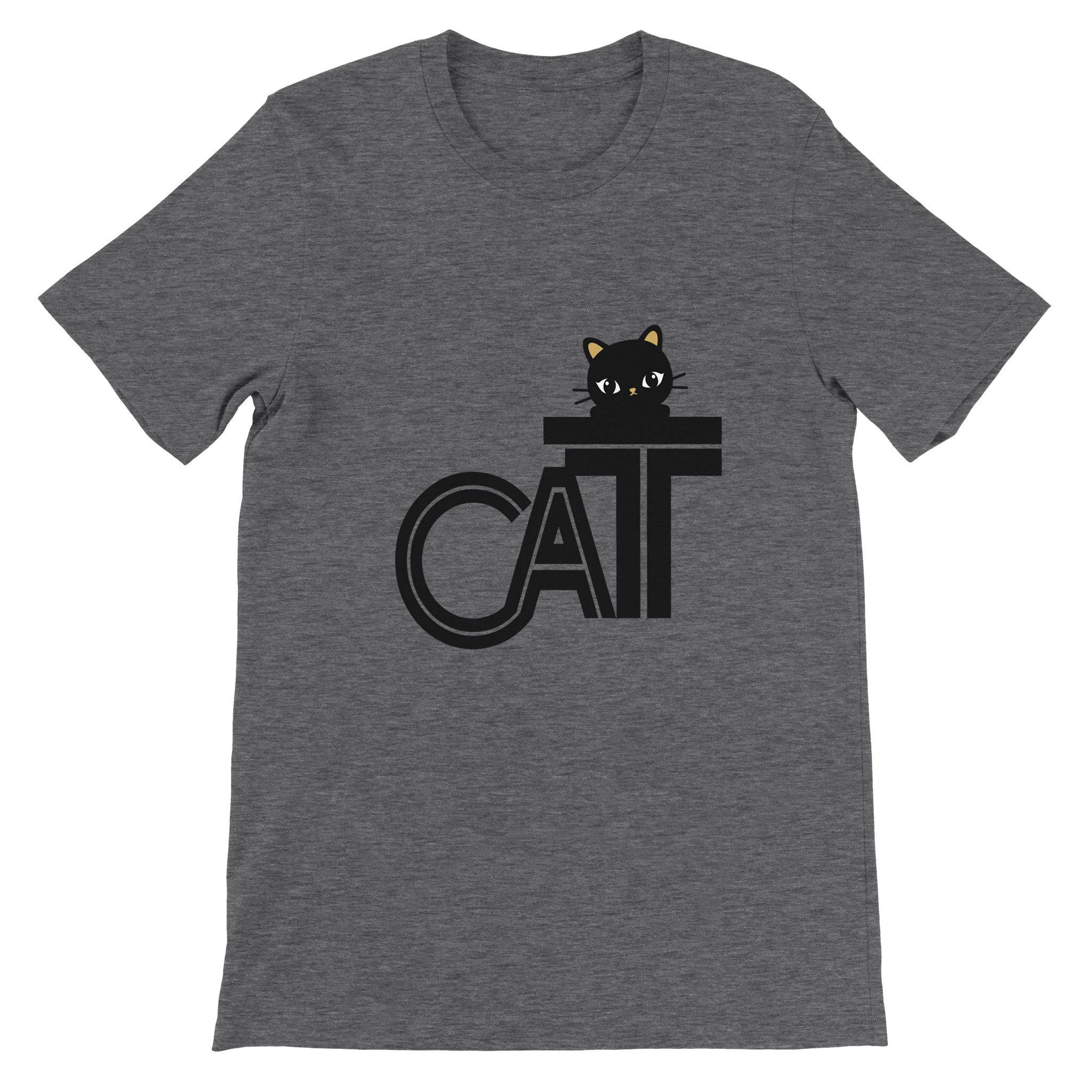 Budget Unisex Crewneck T-shirt/Cat-Funny - Enet Images