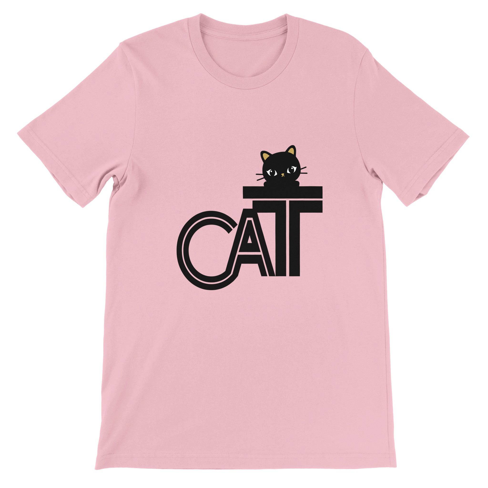 Budget Unisex Crewneck T-shirt/Cat-Funny - Enet Images