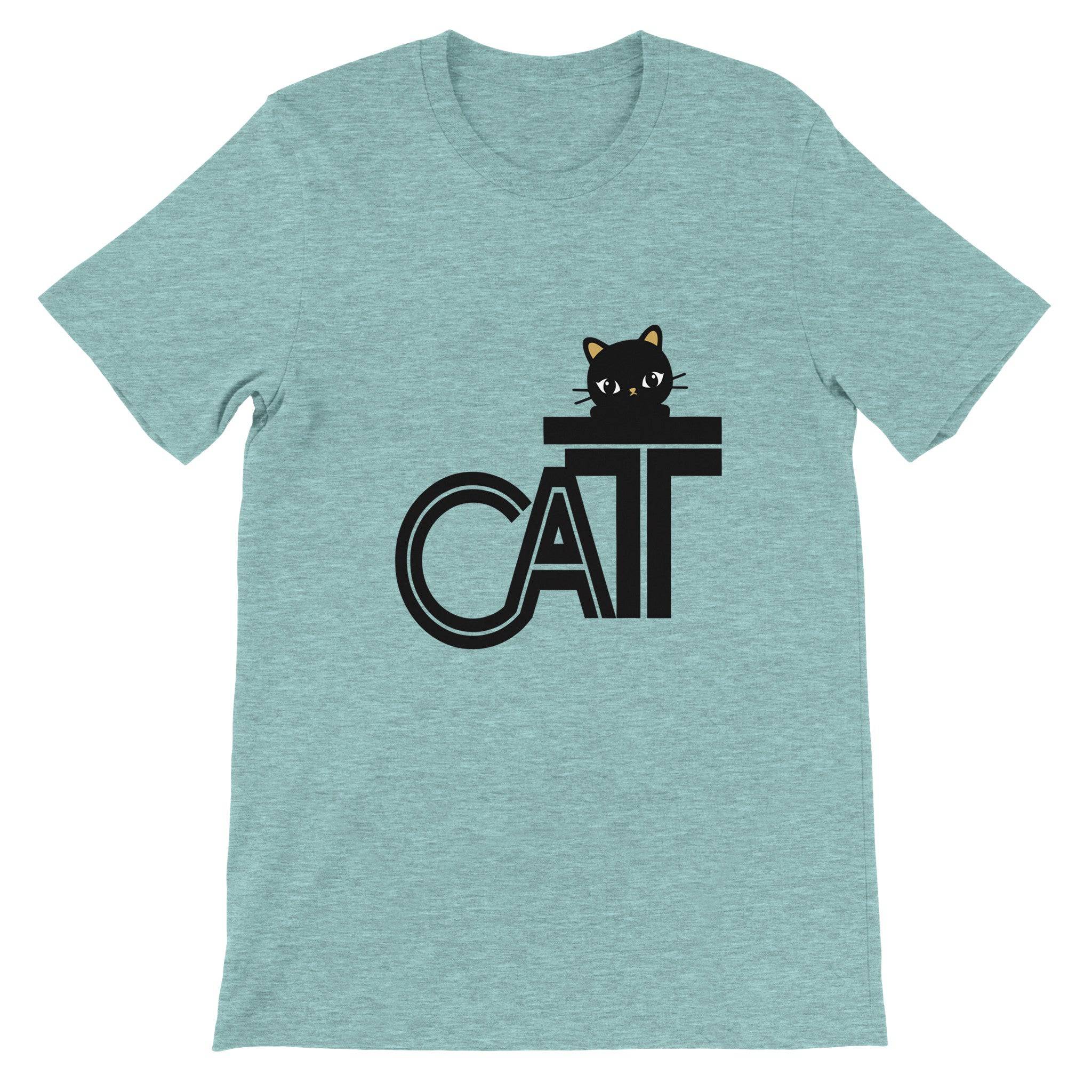 Budget Unisex Crewneck T-shirt/Cat-Funny - Enet Images