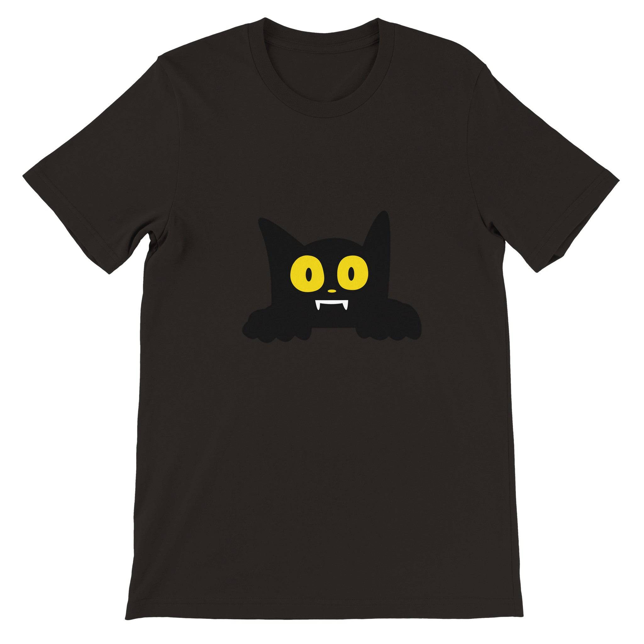 Budget Unisex Crewneck T-shirt/Cat-Halloween - Enet Images