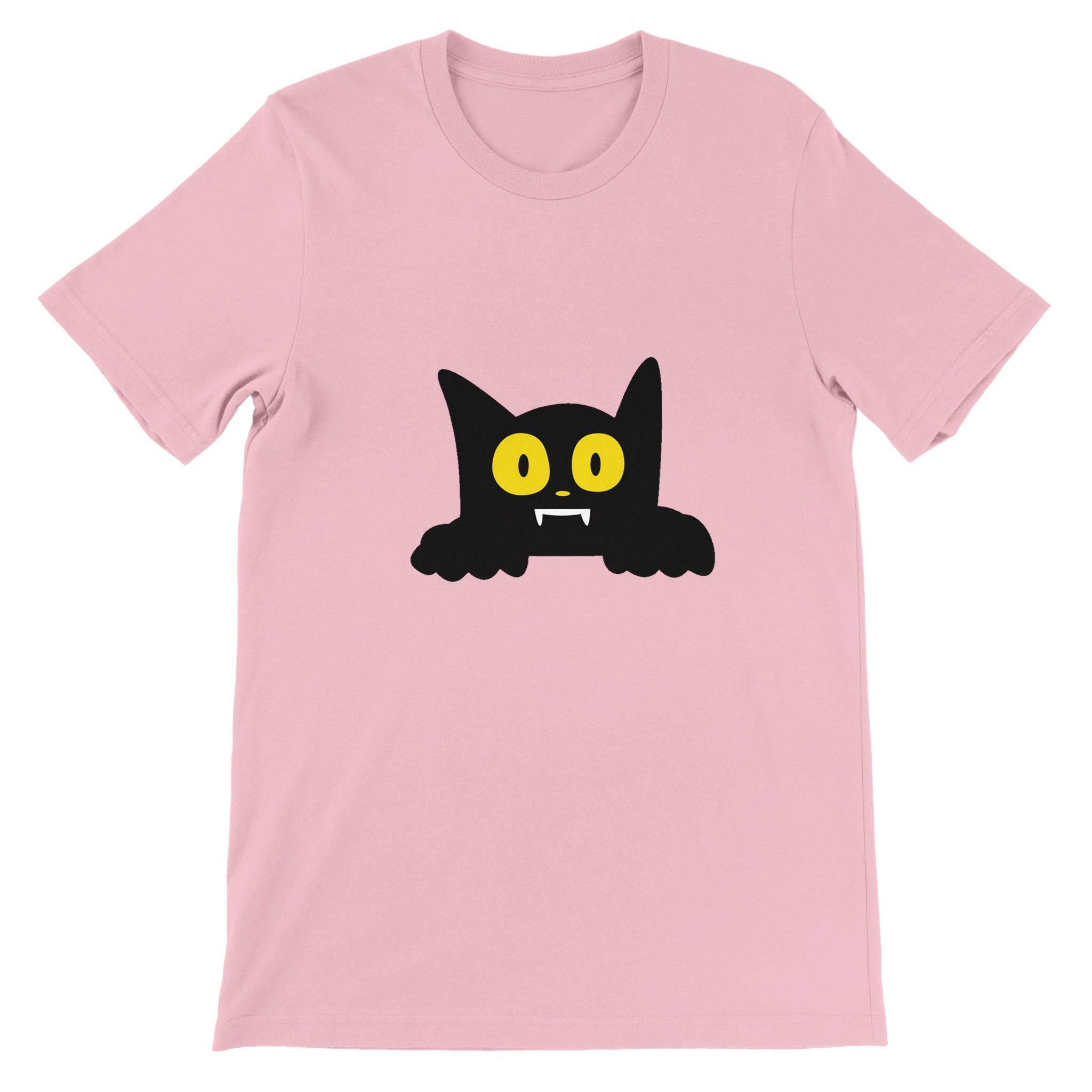 Budget Unisex Crewneck T-shirt/Cat-Halloween - Enet Images