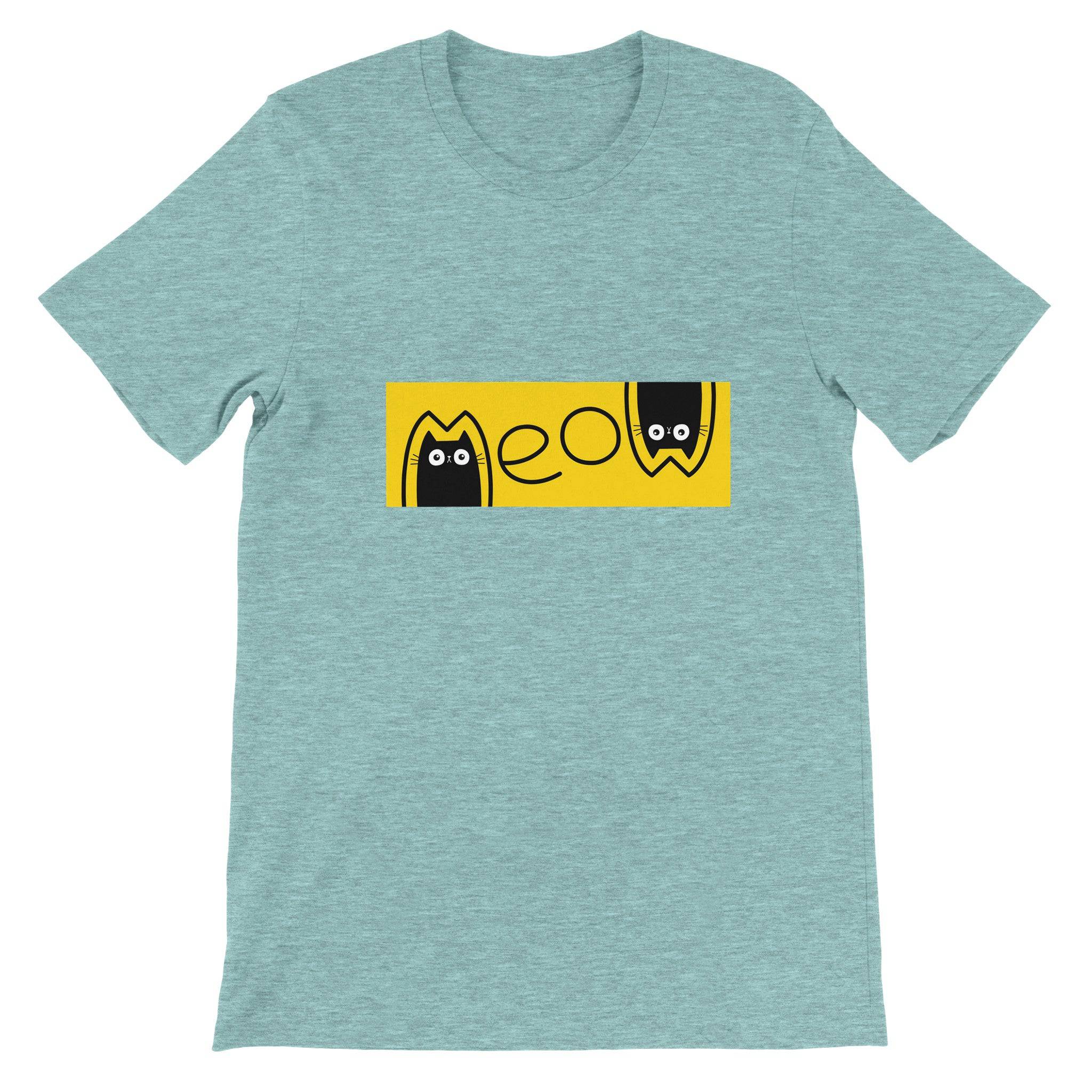 Budget Unisex Crewneck T-shirt/Cat-Meaw - Enet Images